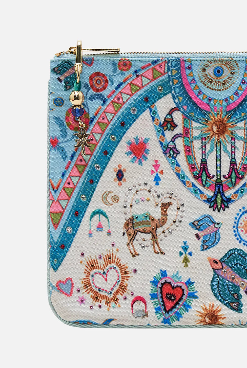 CAMILLA Small Canvas Clutch - Magpie Style