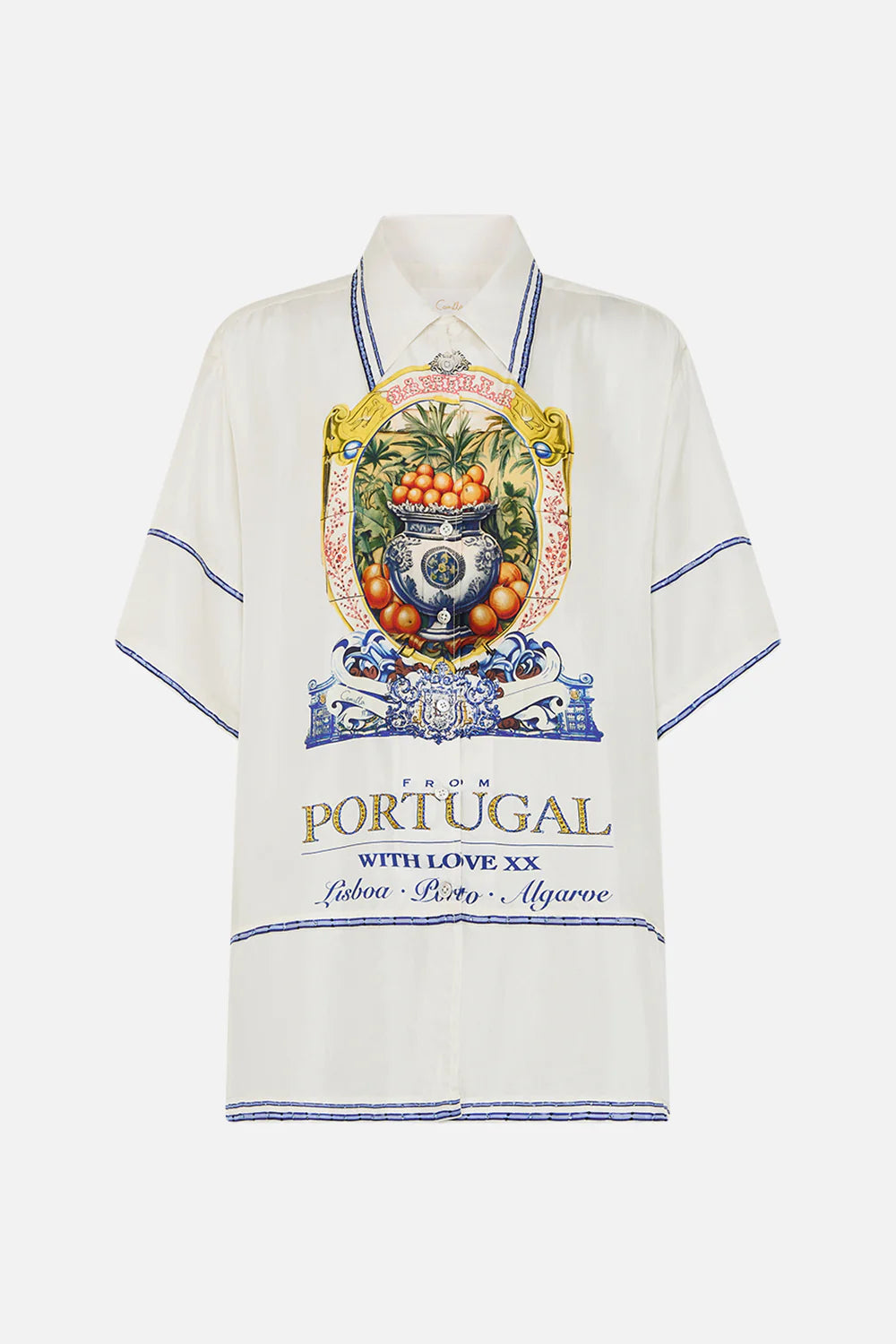 CAMILLA Oversized Shirt - Song of Saint Anthony - Magpie Style
