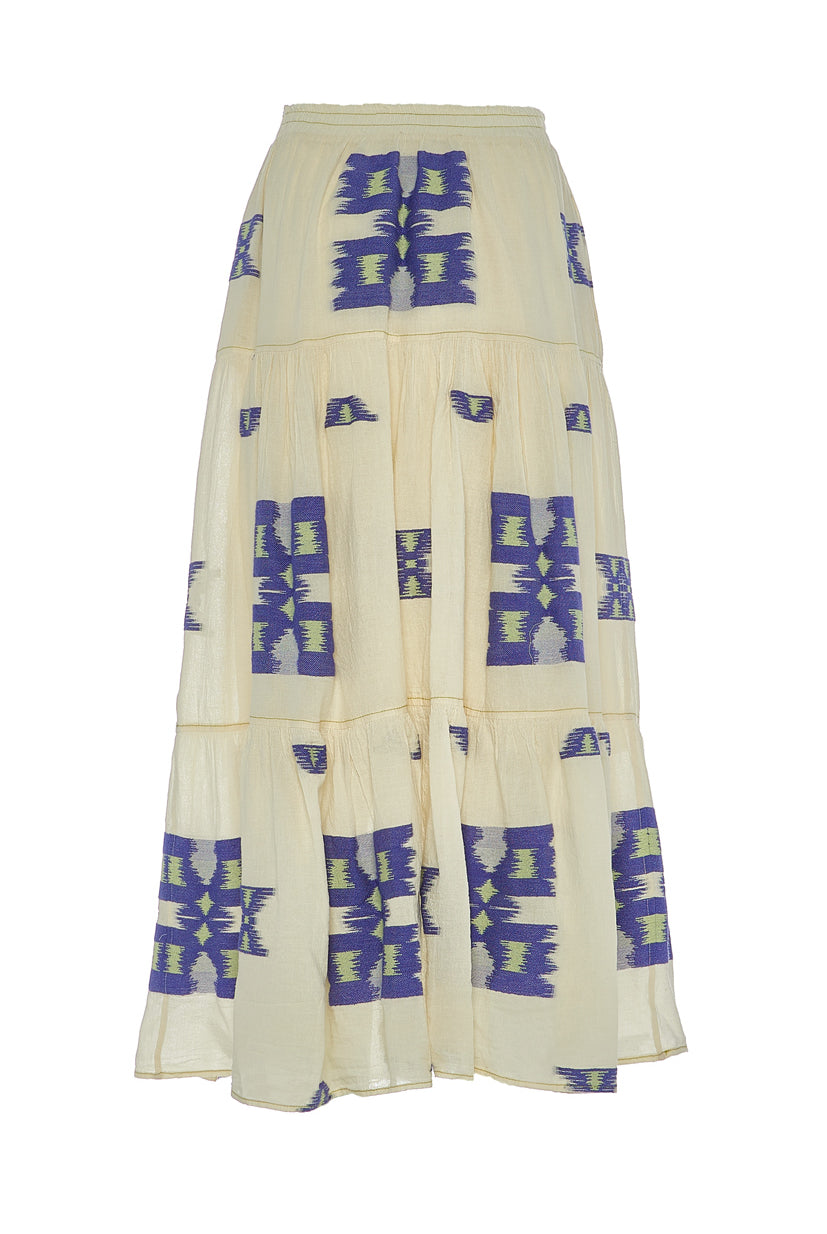 DEVOTION TWINS Iliokali Skirt Blue/Lime - Magpie Style