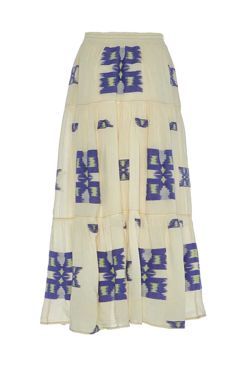 DEVOTION TWINS Iliokali Skirt Blue/Lime - Magpie Style