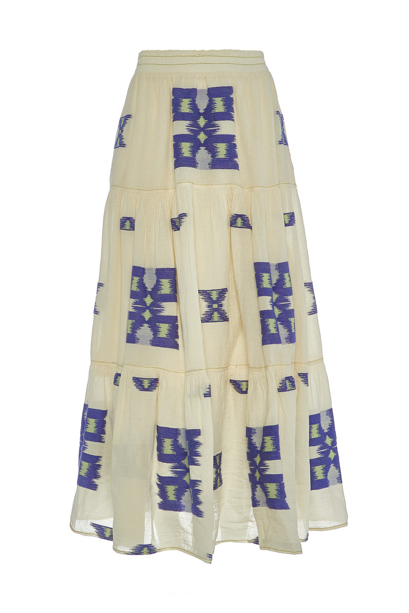 DEVOTION TWINS Iliokali Skirt Blue/Lime - Magpie Style