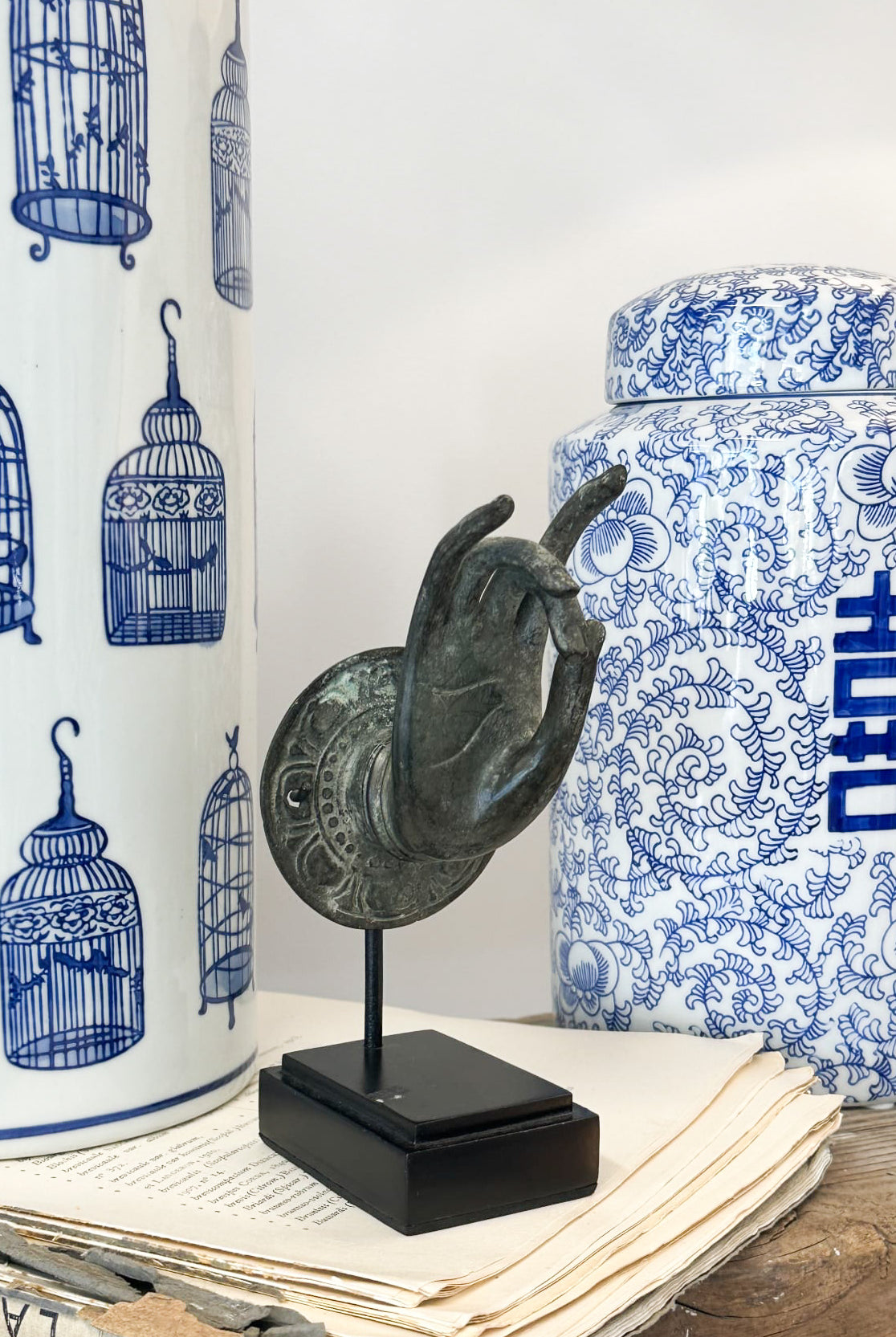 Small Vintage Pinched Bronze Hand - Magpie Style