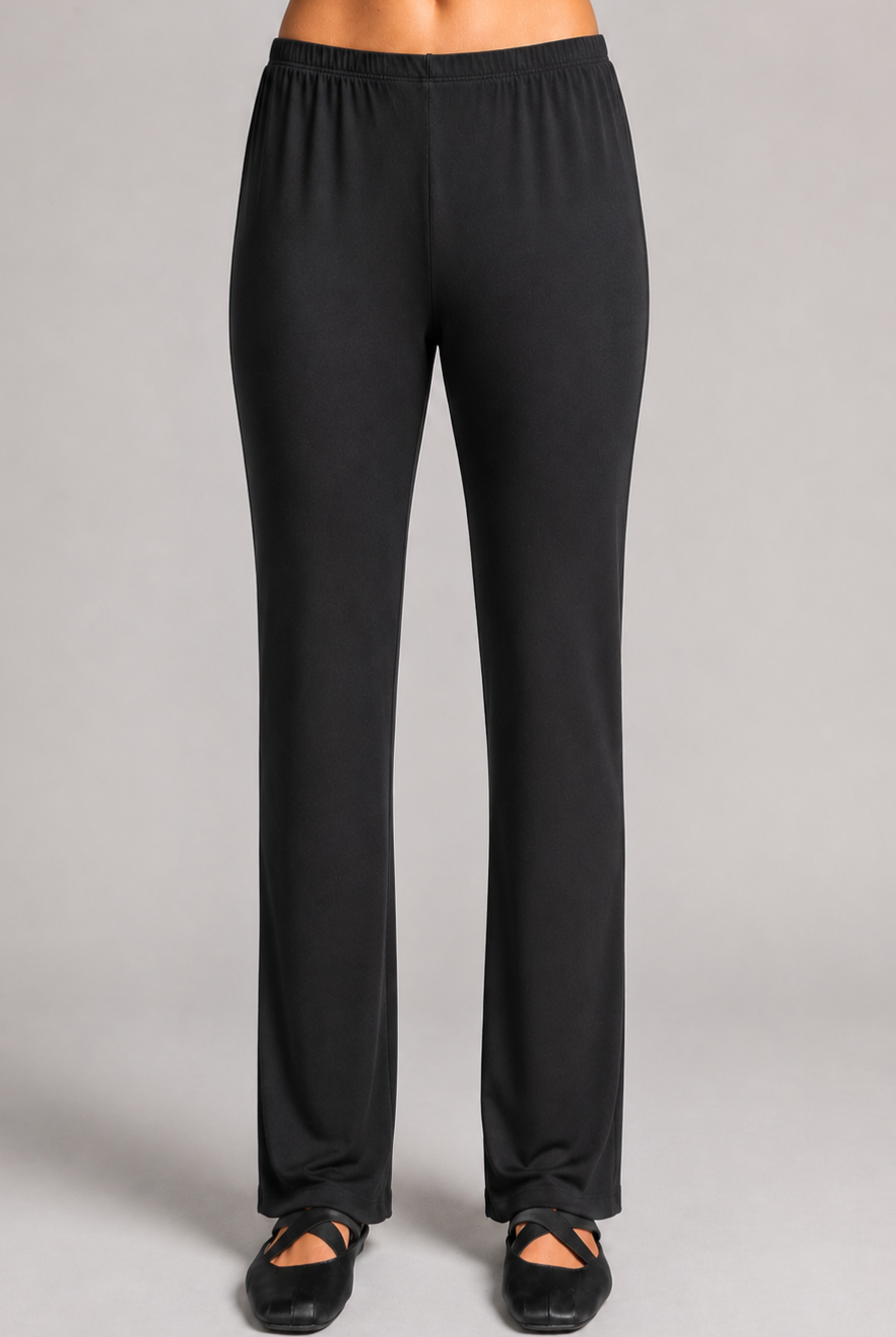 PAULA RYAN Narrow Leg Sleep Pants - Cashmere Modal Black - Paula Ryan