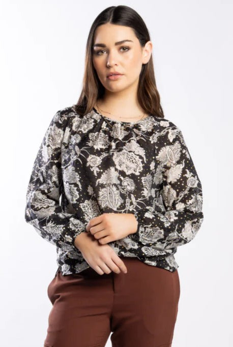 DRAMA THE LABEL Knightly Top - Hollyhock - Magpie Style