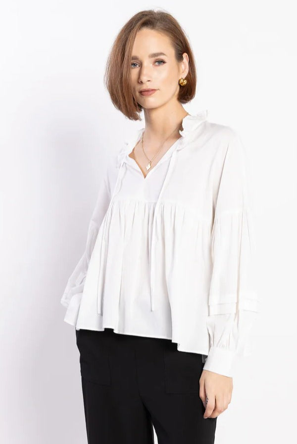 LOUGHLIN Beverly Blouse - Ivory - Magpie Style