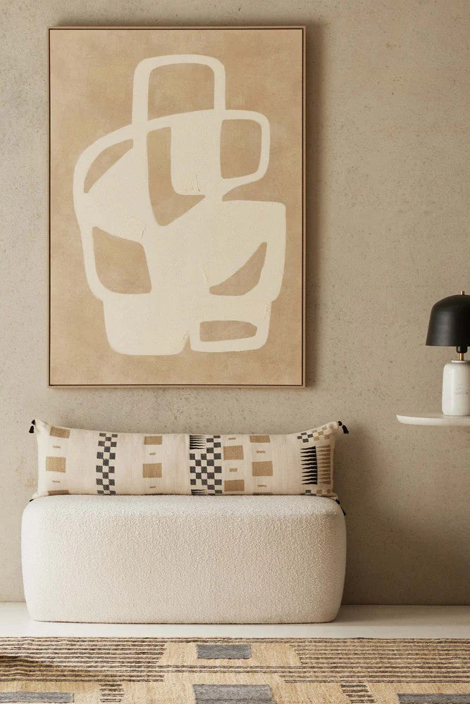 Pari Framed Wall Art - Tan & Cream - Magpie Style