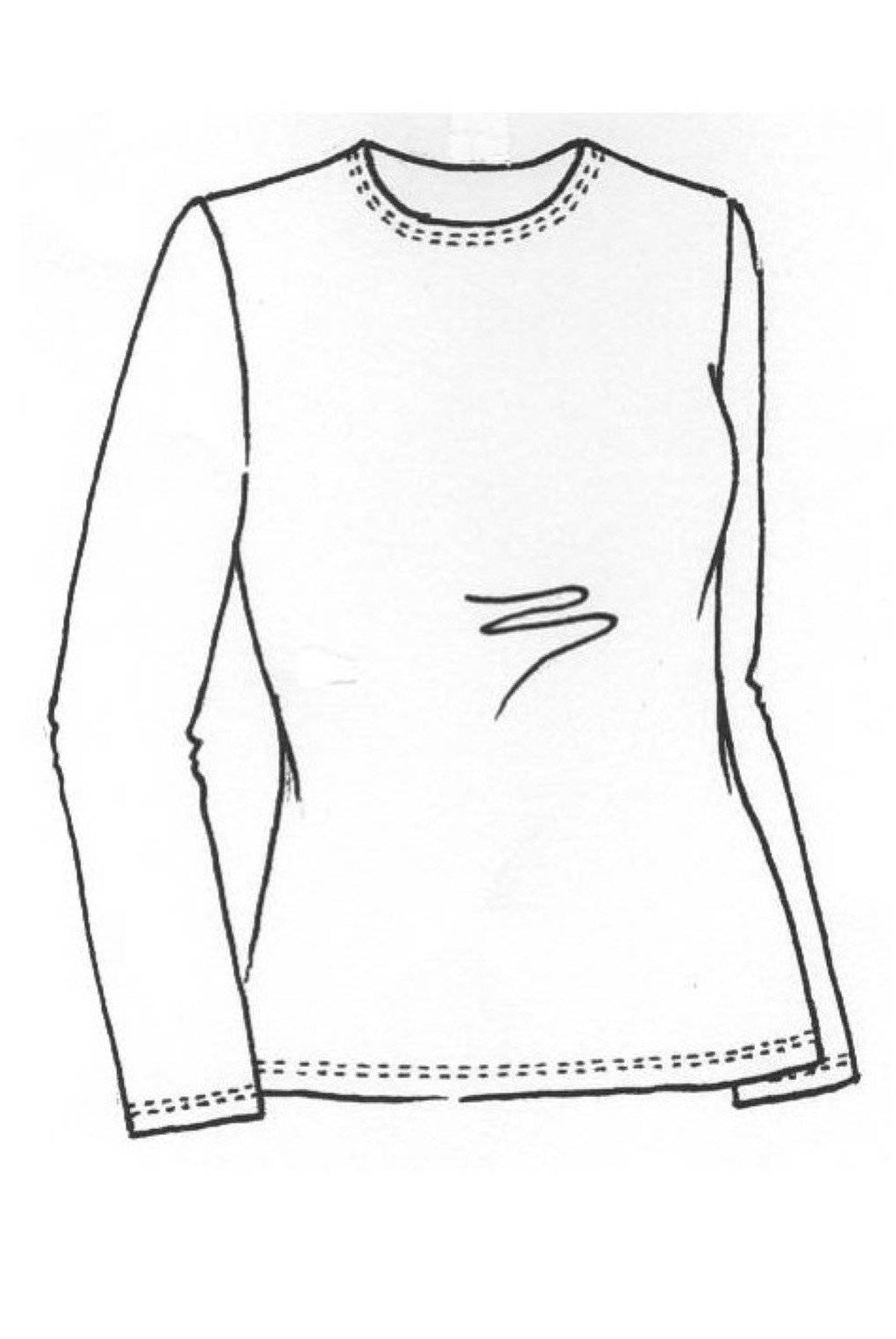 PAULA RYAN ESSENTIALS Slim Fit Long Sleeve Crew Neck Top - Merino - Paula Ryan