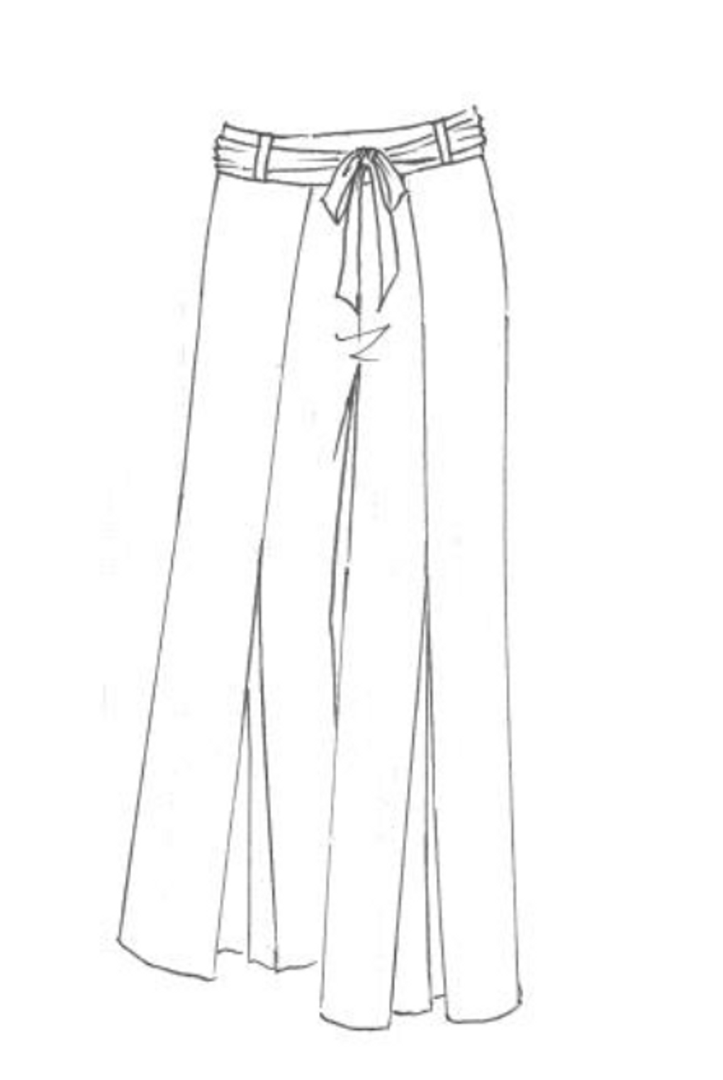 PAULA RYAN Fine Mesh Wrap Palazzo Pants - Paula Ryan