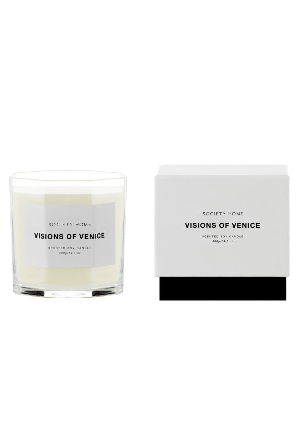 SOCIETY HOME - Visions of Venice Scented Soy Candle 400g - Magpie Style