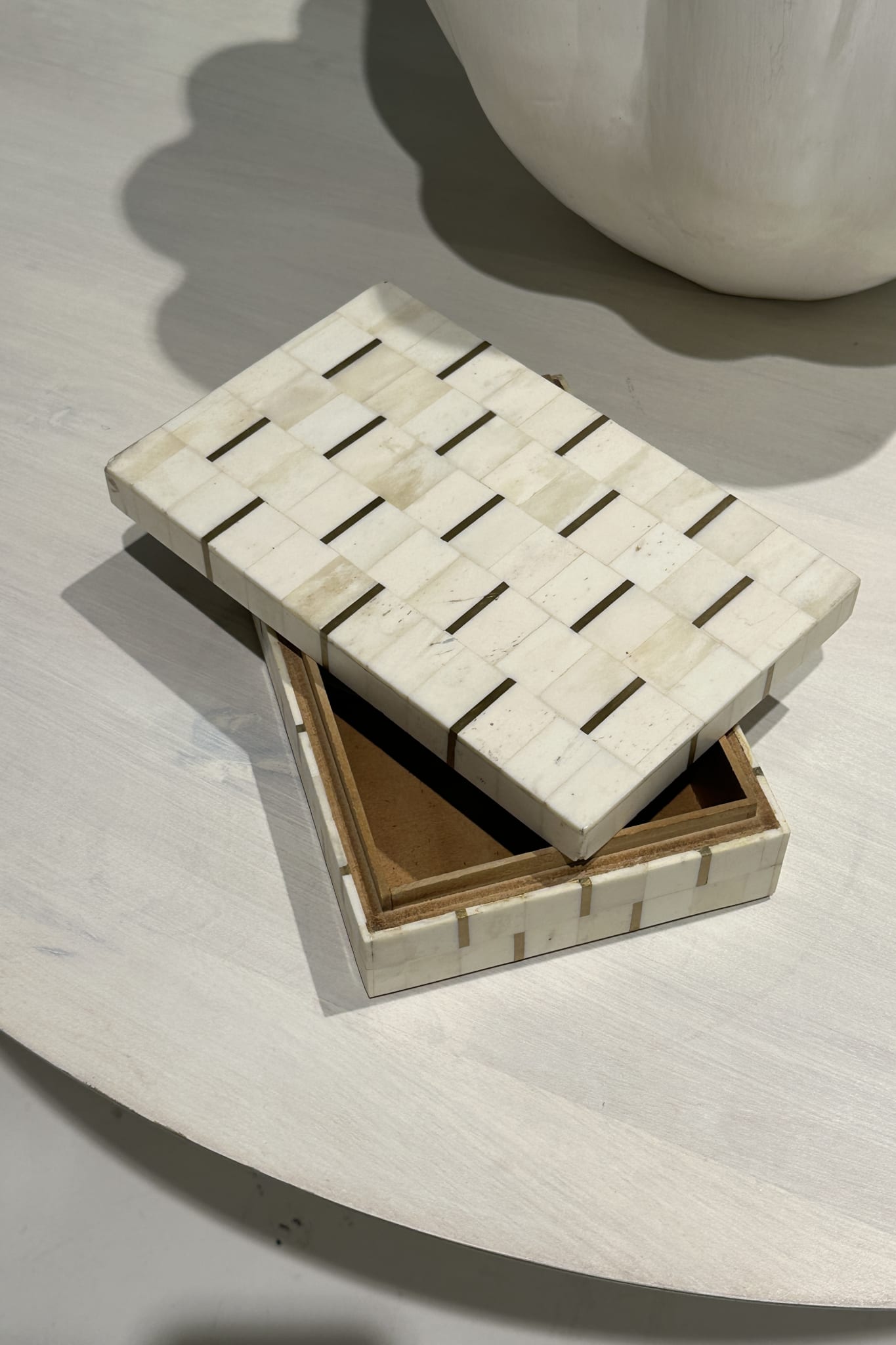 Tarakere Brass and Bone Inlay Box - Paula Ryan