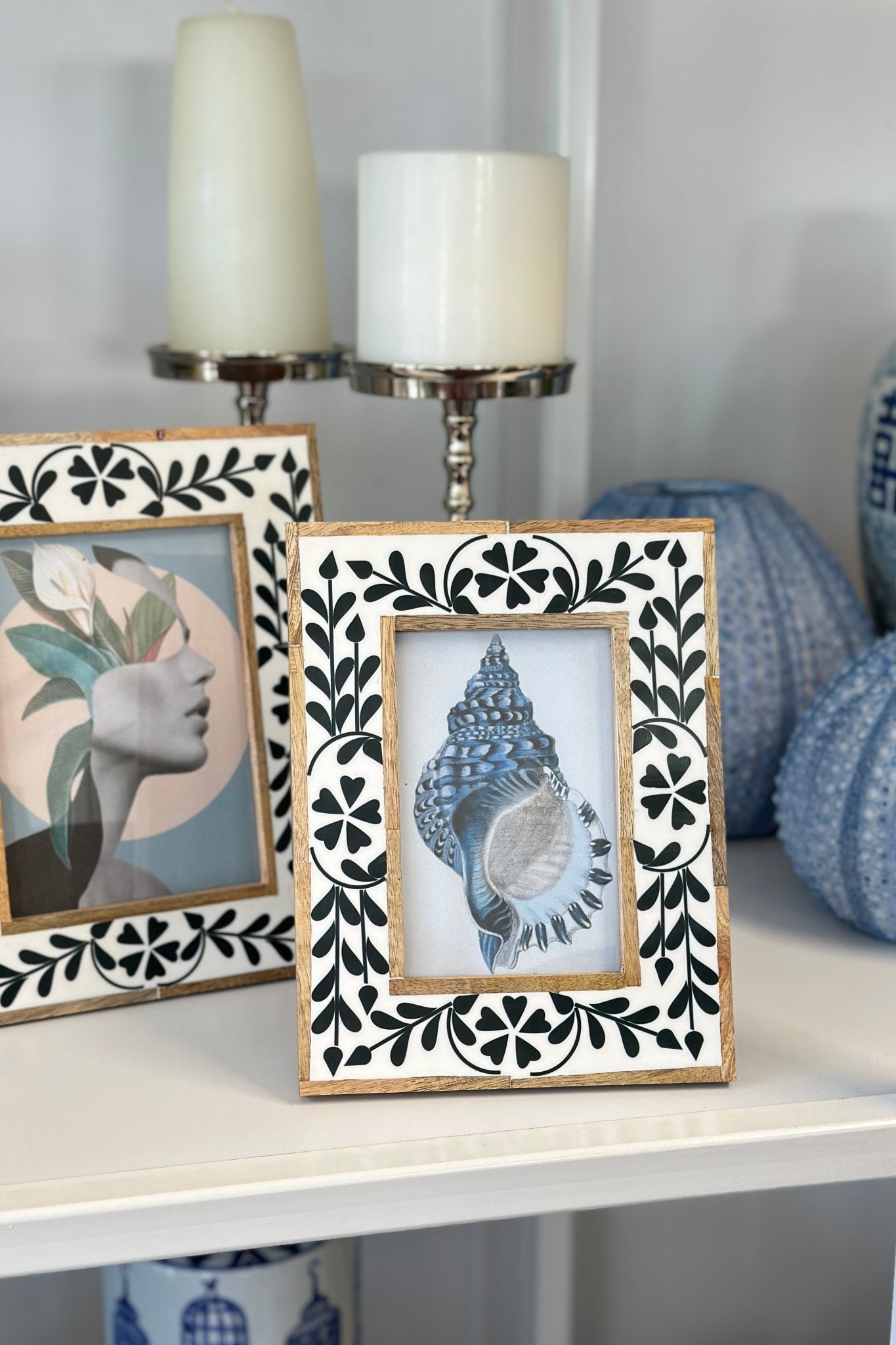 Tunisian Floral Inlay Photo Frame: 4x6 - Magpie Style