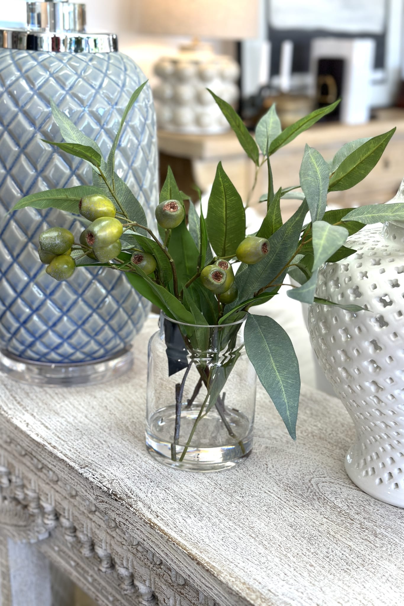 Gum Nut Eucalyptus - Mix Pail Vase - Magpie Style