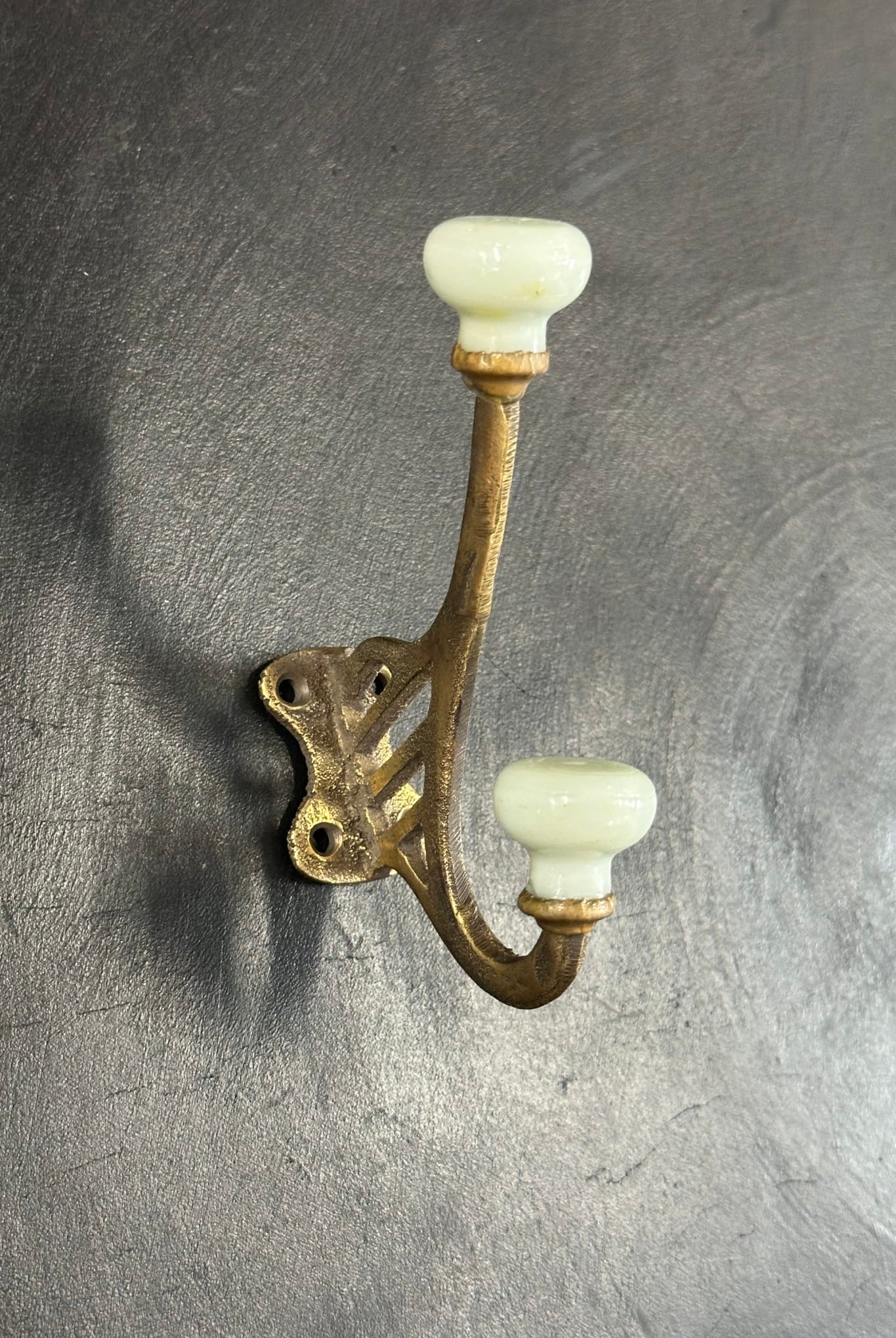 Ornate Brass Railway Hook - Magpie Style
