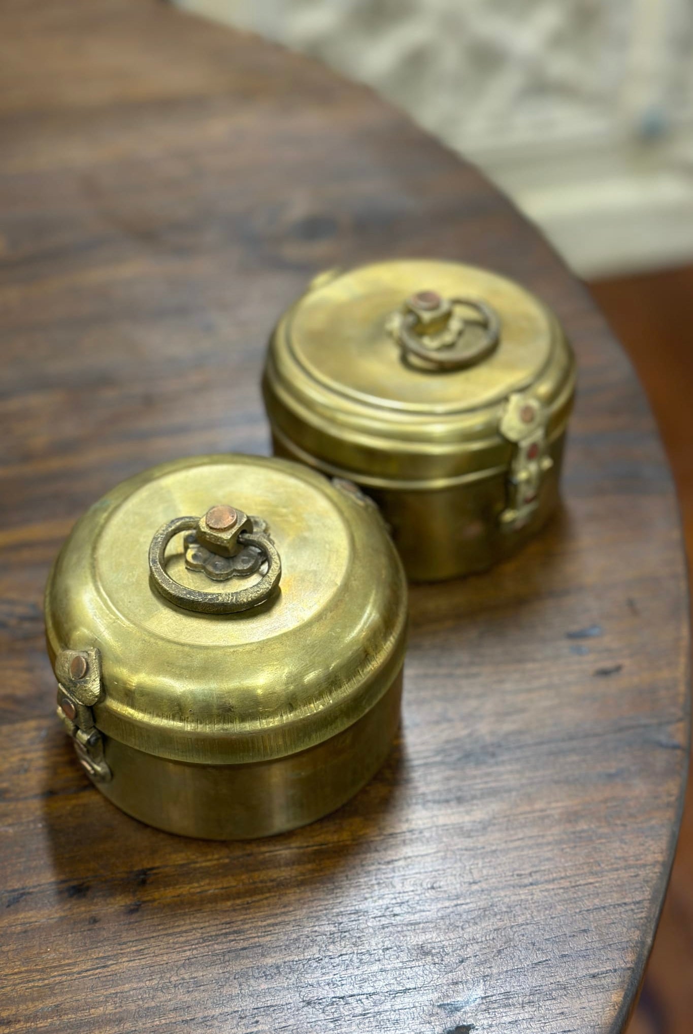 Mini Brass Chapati Box - Magpie Style