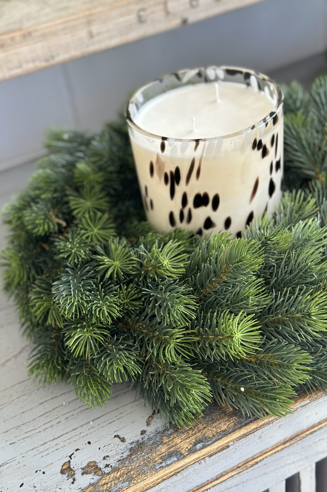 Small All Green Pine Christmas Wreath - Magpie Style