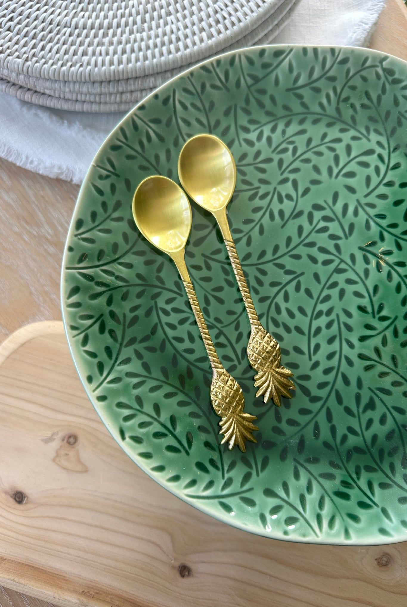 Pineapple Isle Brass Spoon - Teaspoon - Magpie Style