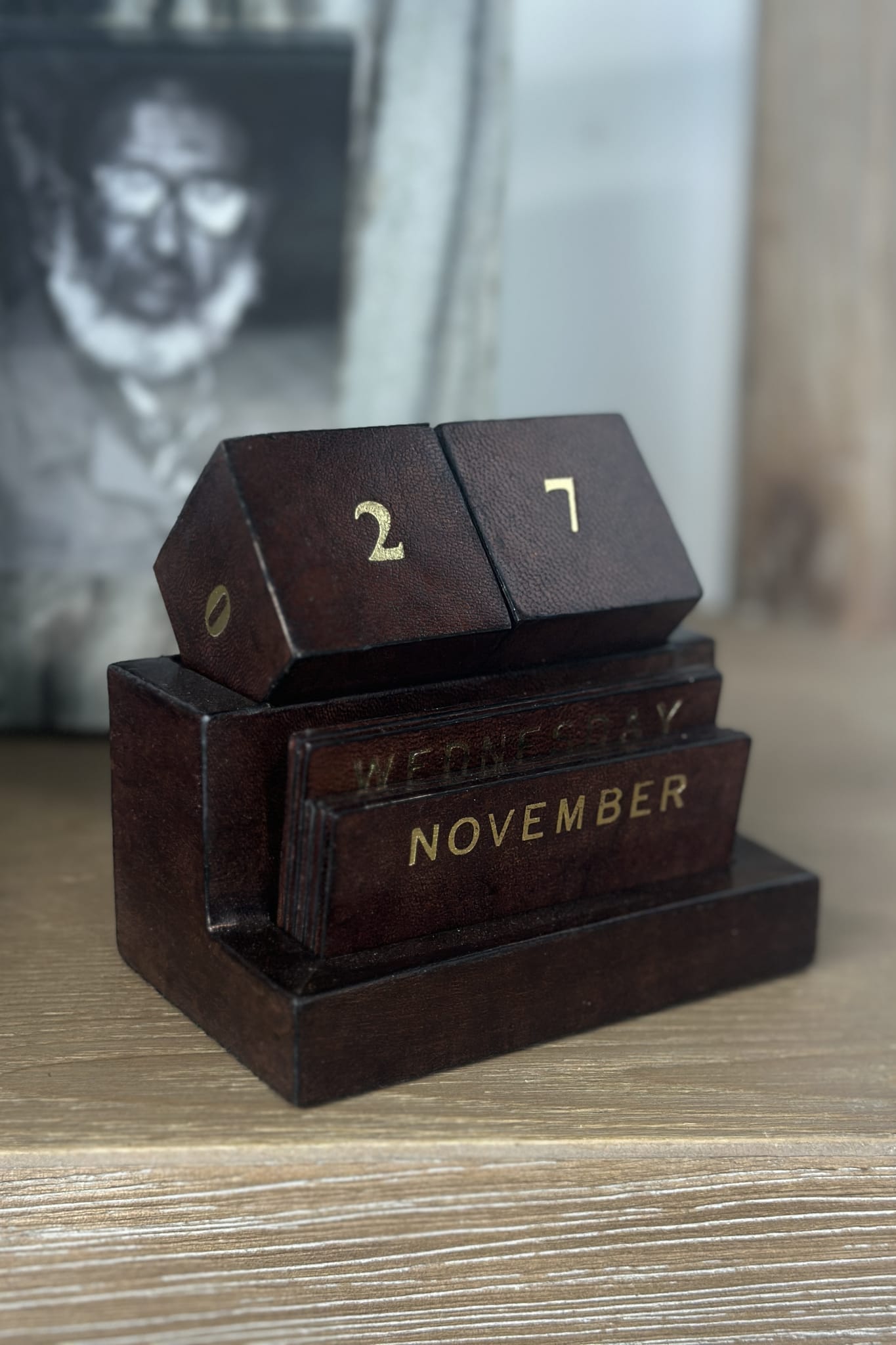Dark Leather Calendar Set - Magpie Style