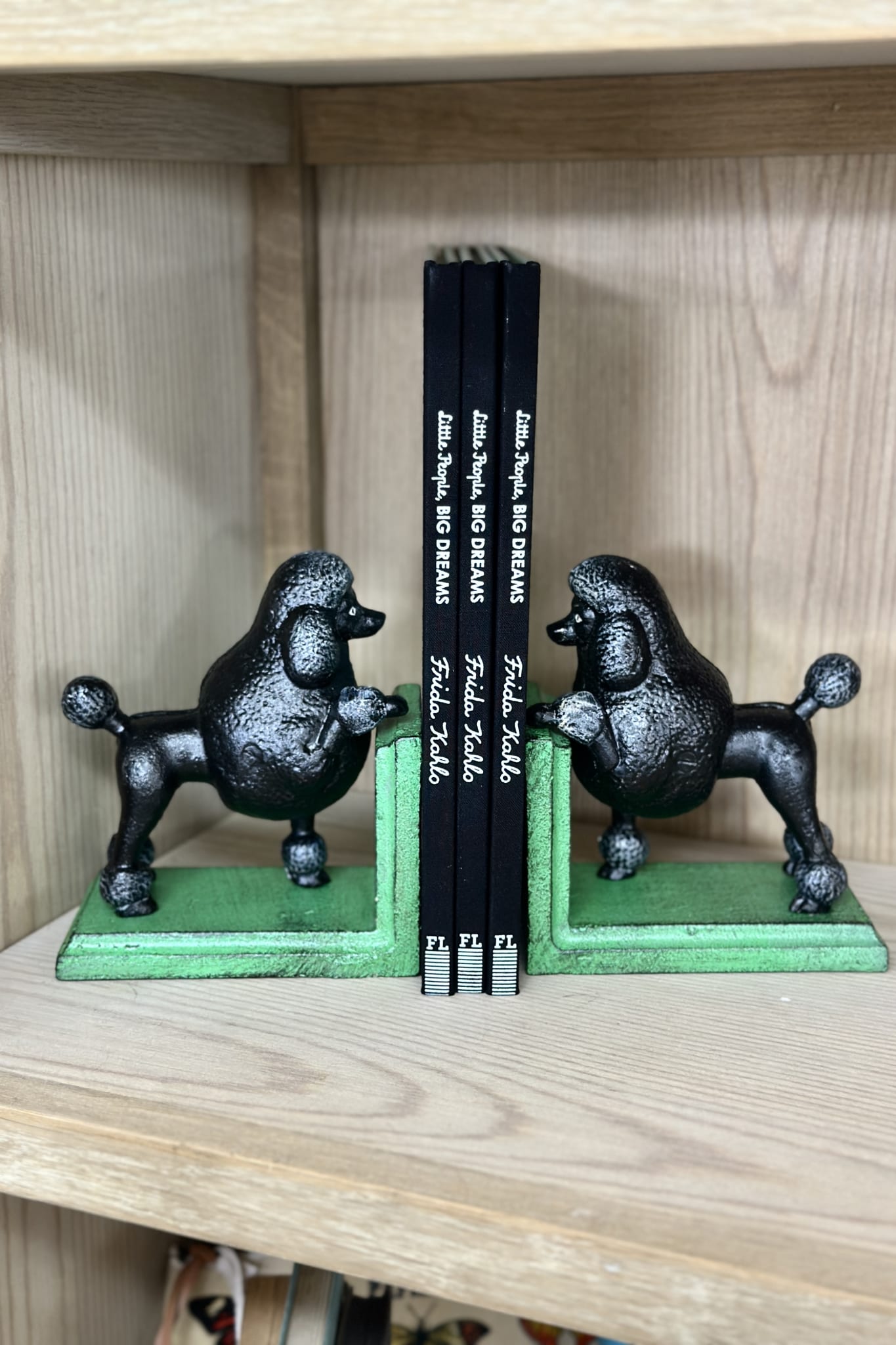 Black Poodle Bookends - Cast Iron - Magpie Style