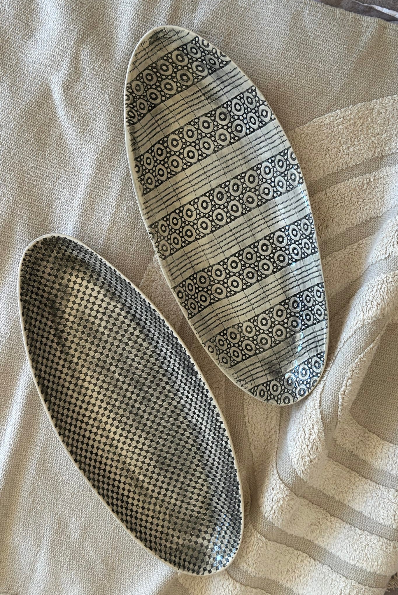 WONKI WARE Bamboo Platter Medium - Lace - Magpie Style