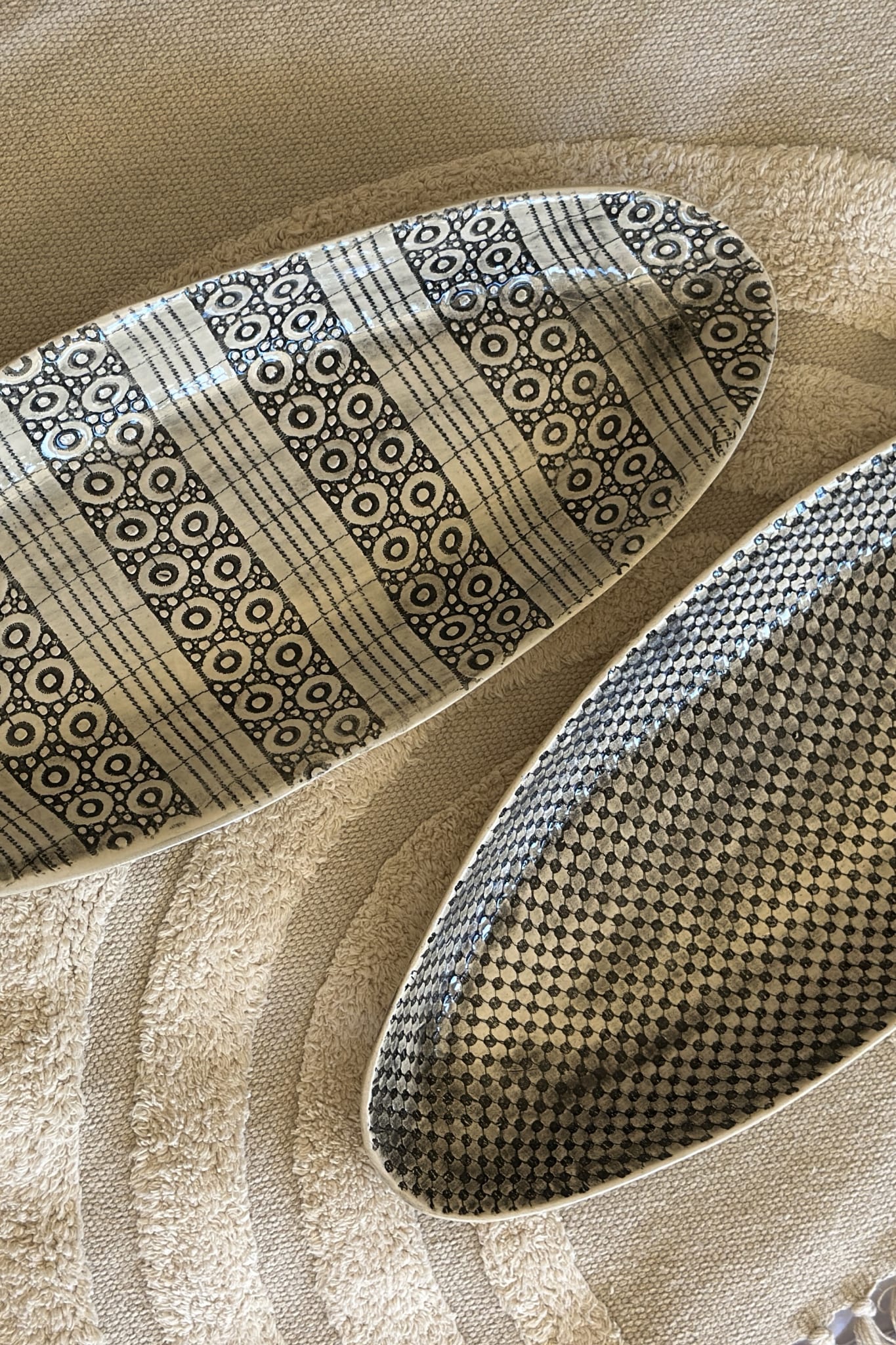 WONKI WARE Bamboo Platter Large - Lace - Magpie Style