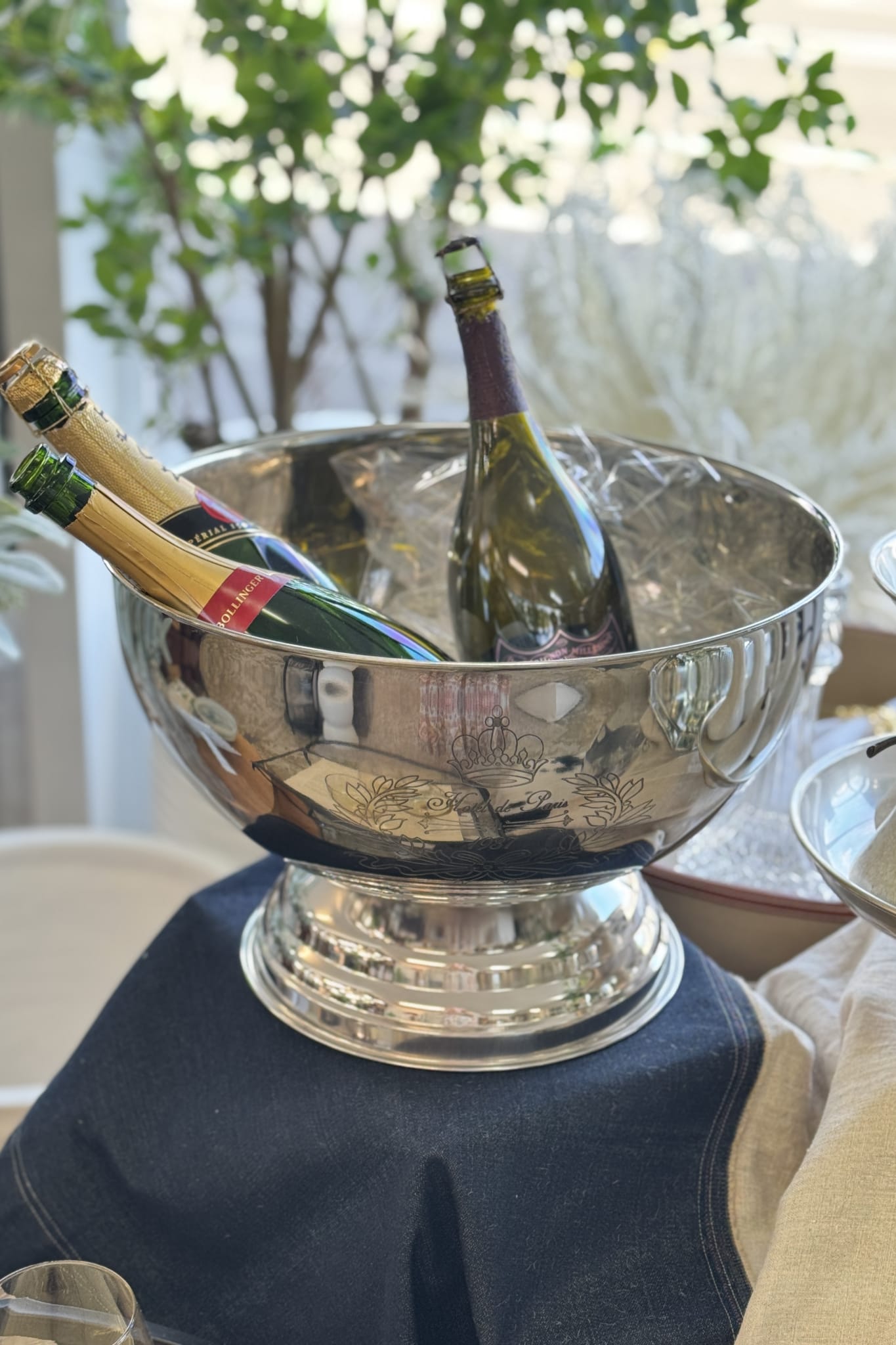 'French Hotel' Champagne Bucket - Stainless Steel - Magpie Style