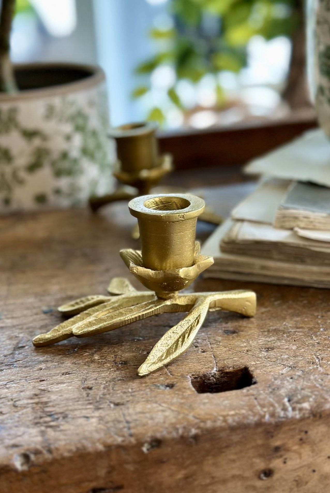 Botanical Taper Candleholder - Magpie Style