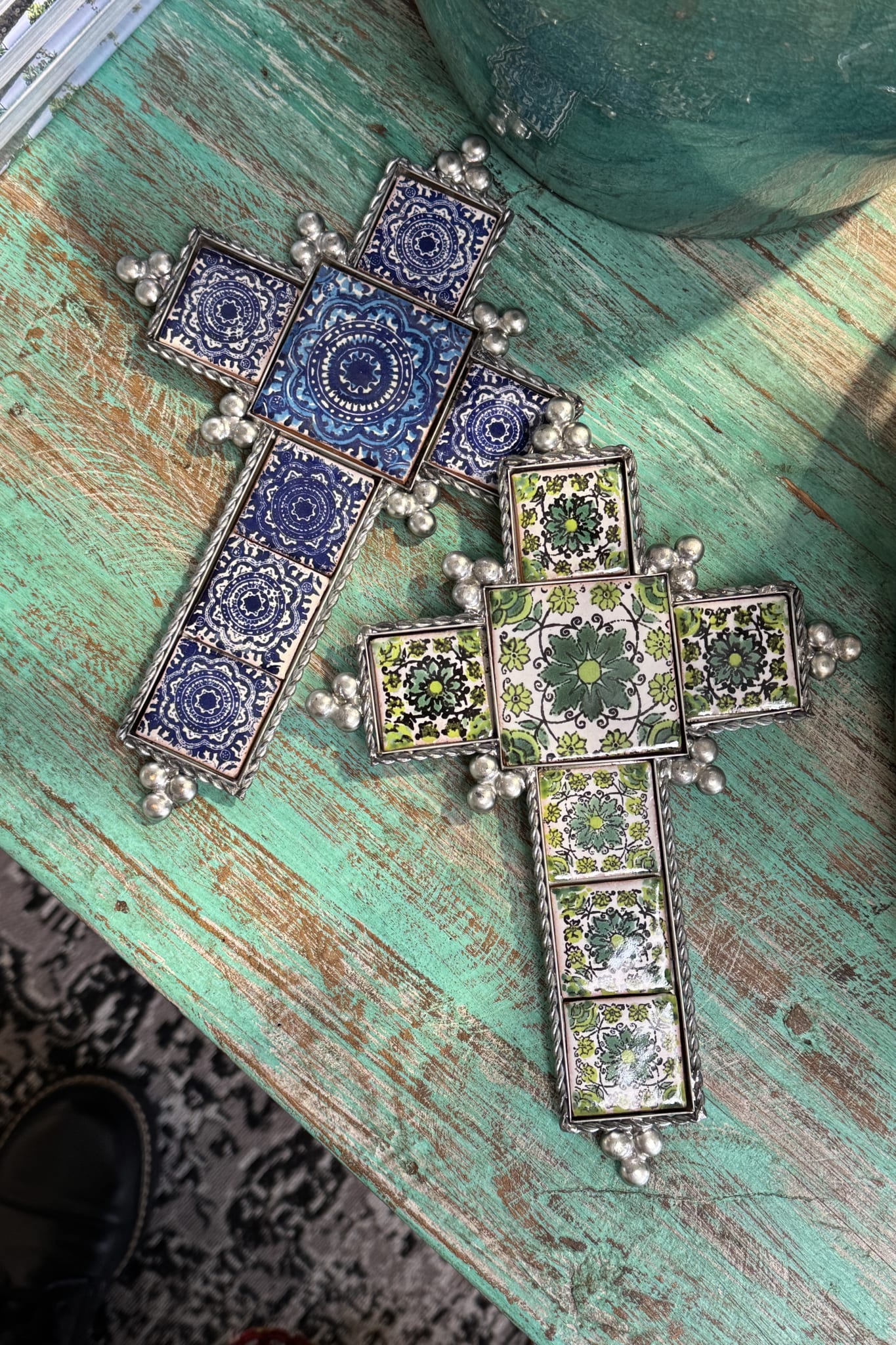 Talavera Cross - Magpie Style