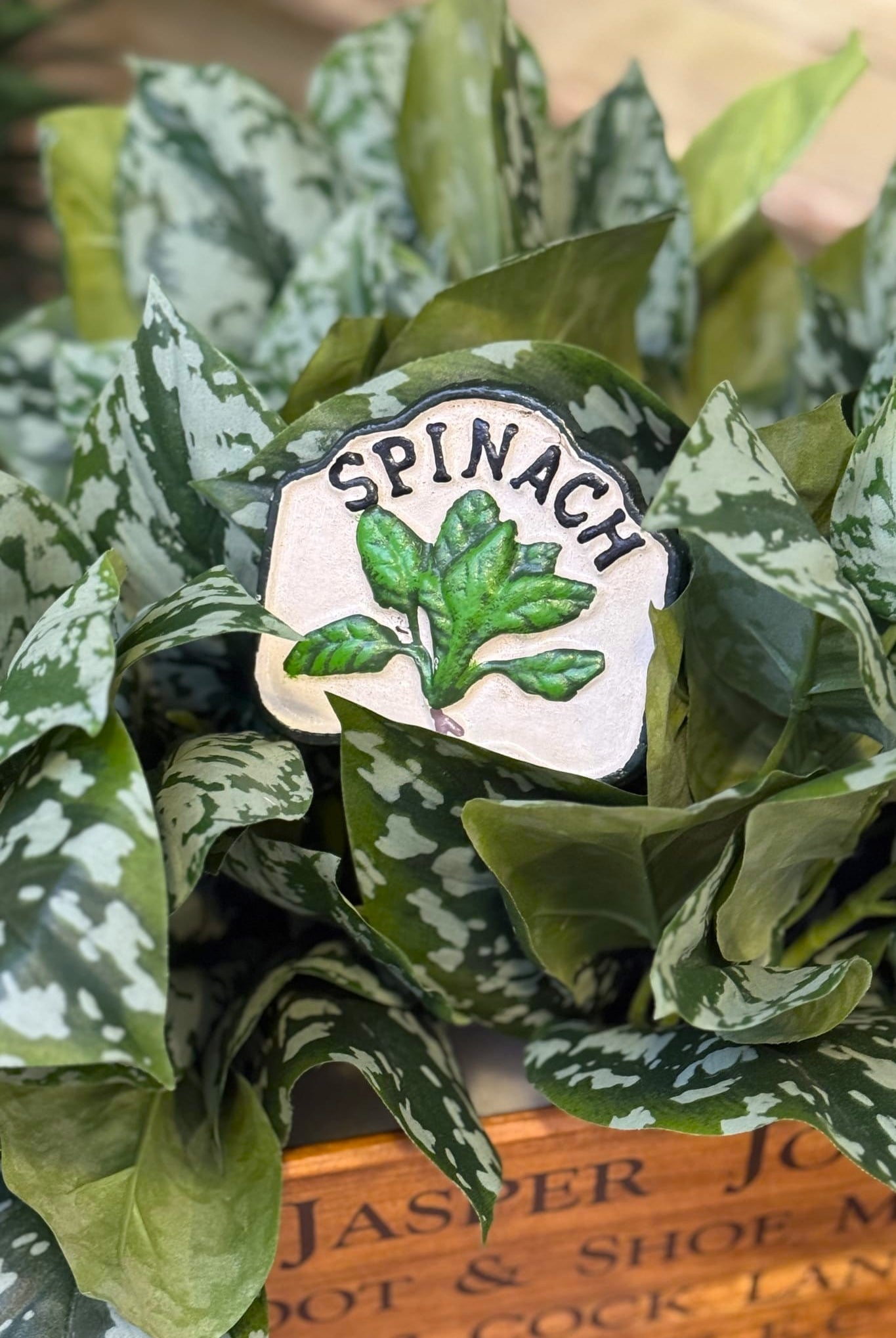 Spinach Garden Stakes - Magpie Style