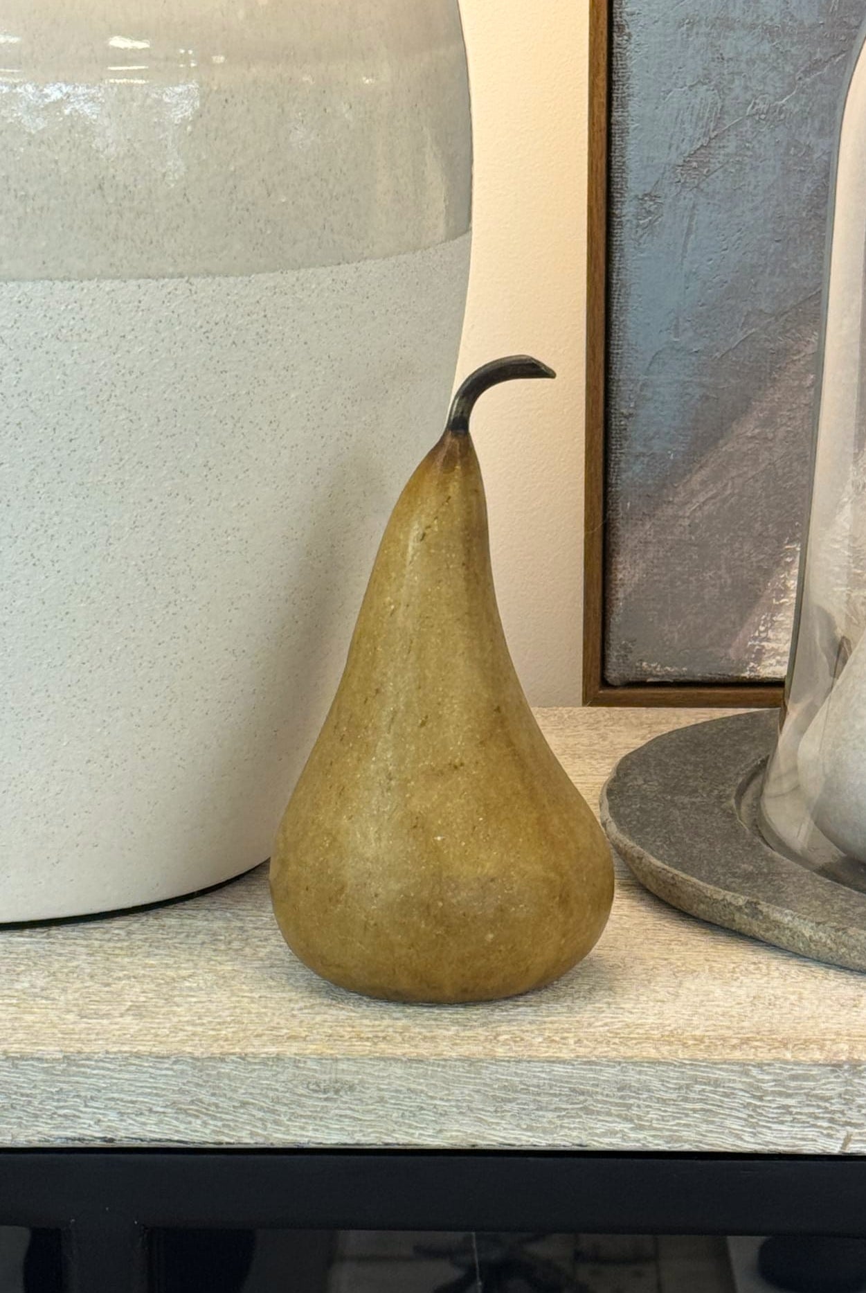 Medium Natural Marble Pear - Magpie Style