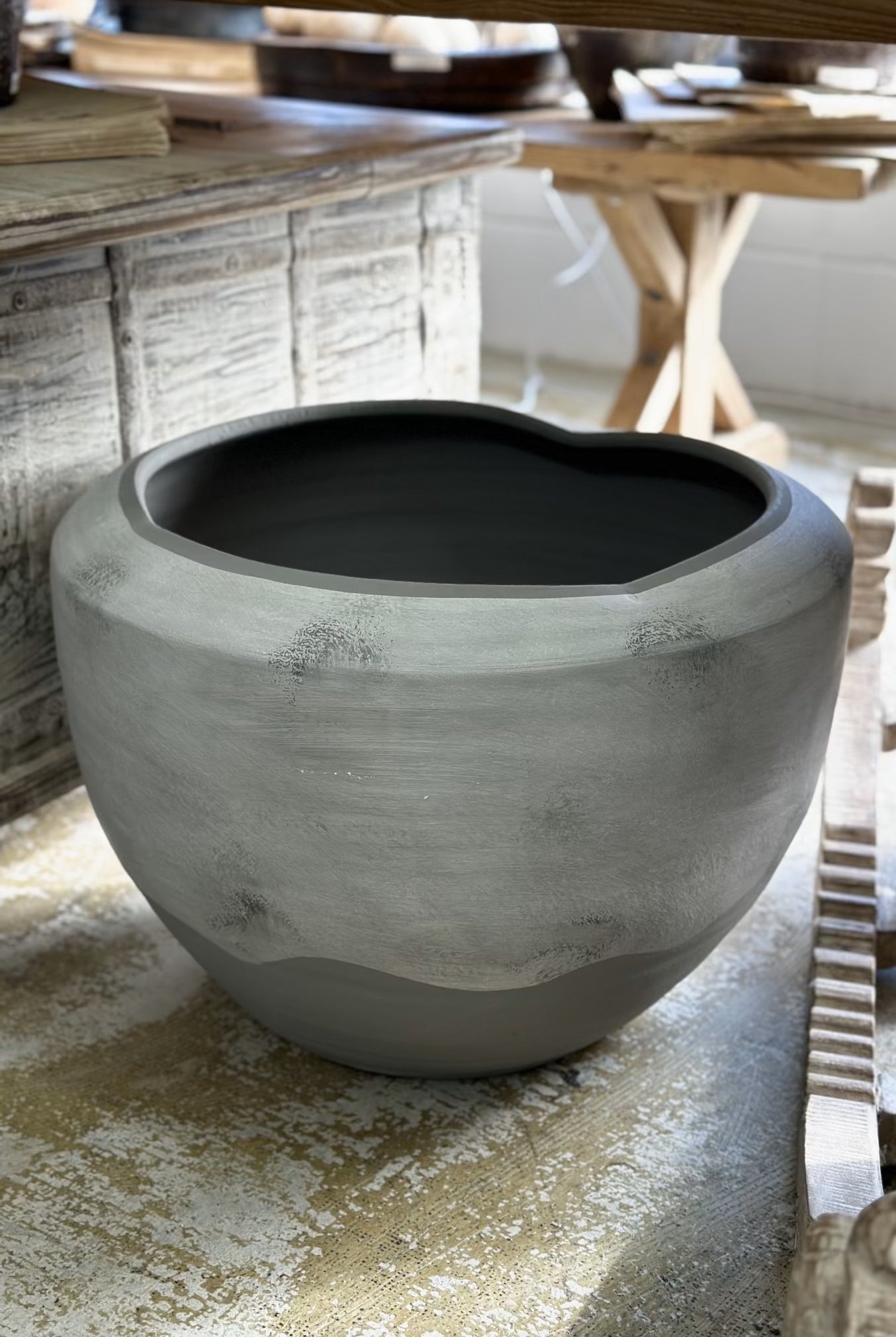 Hudson Pot Small - Natural & Grey - Magpie Style