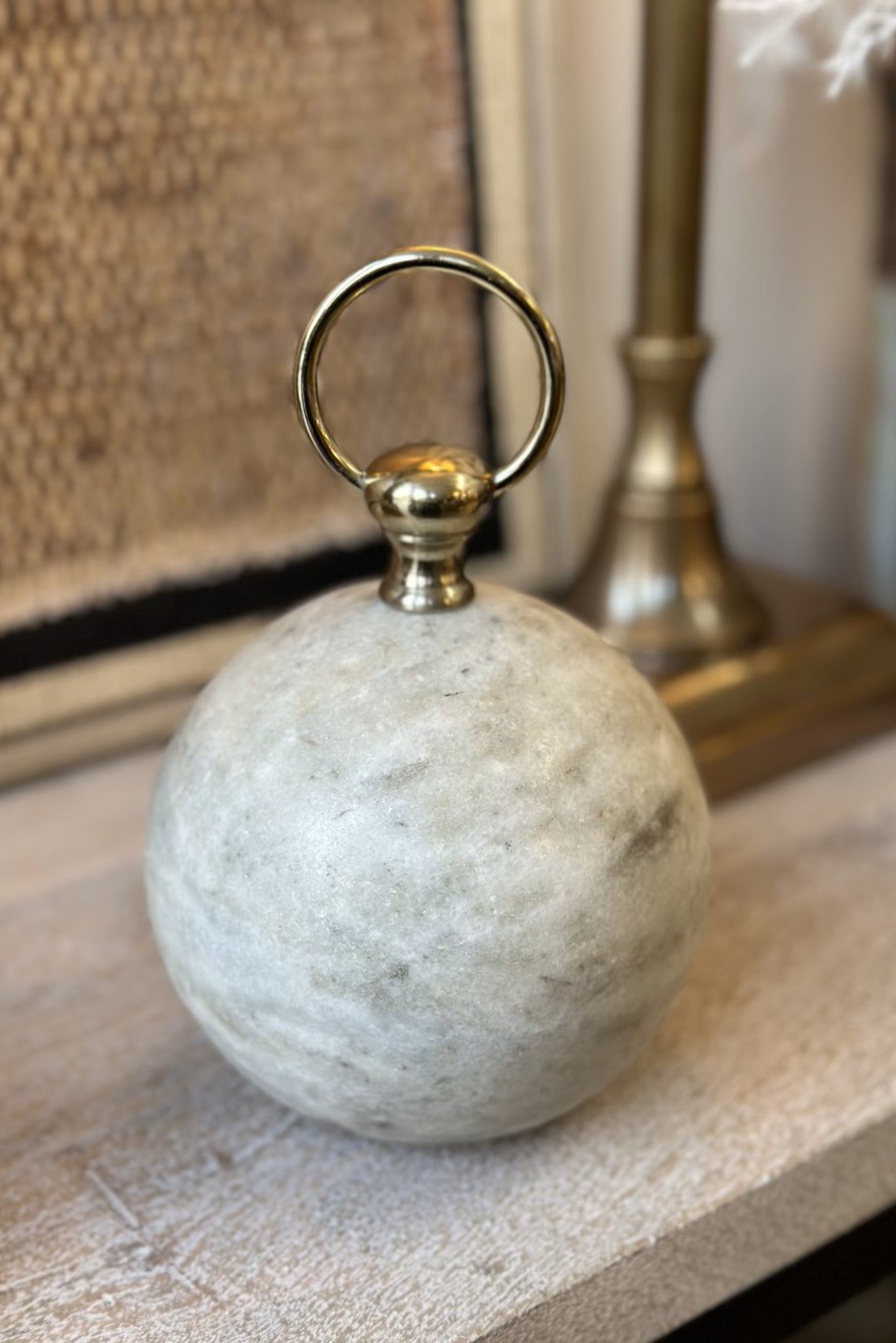 Sphere Marble Door Stop - Nude - Magpie Style