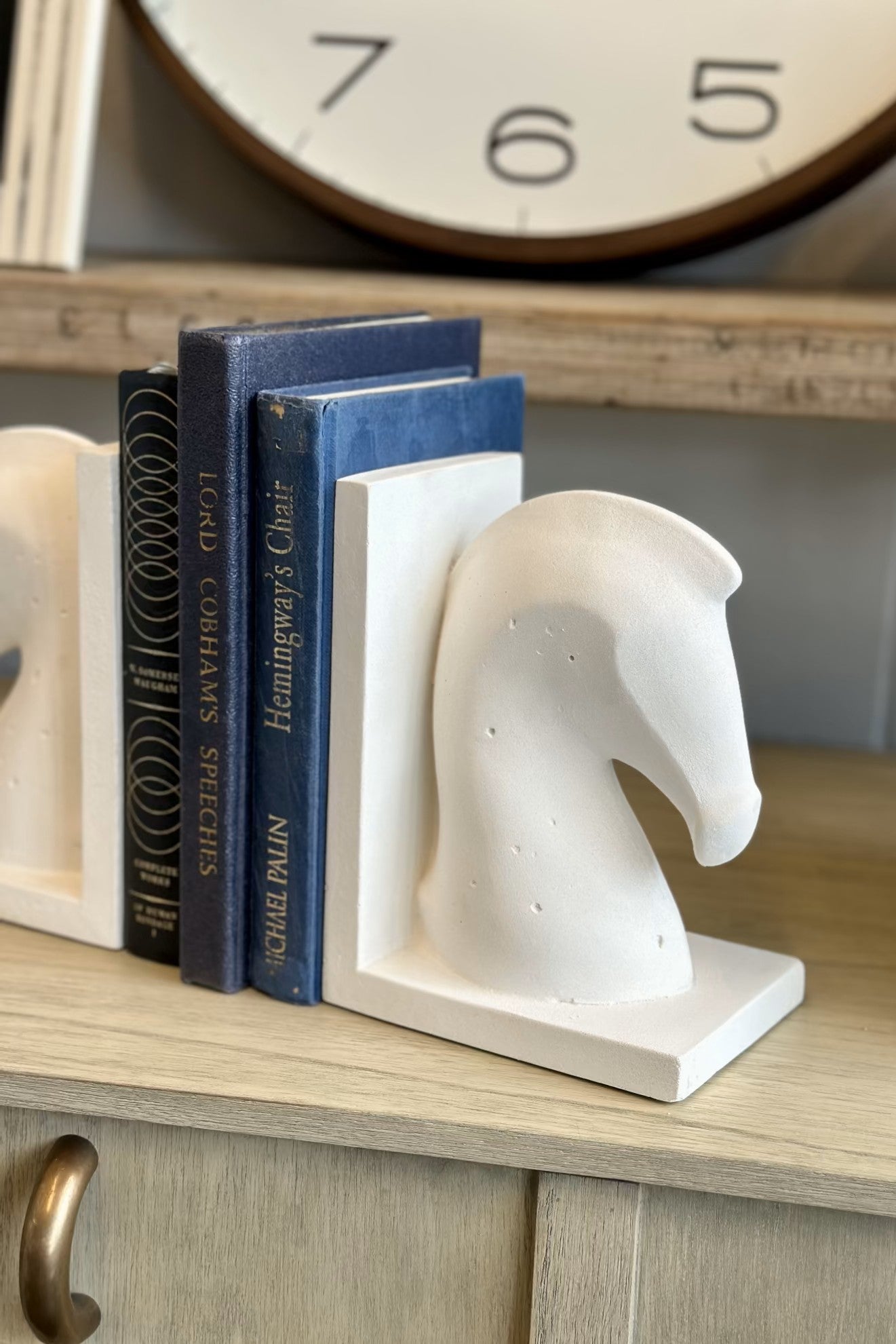 Cavallo Cement Bookends - Magpie Style