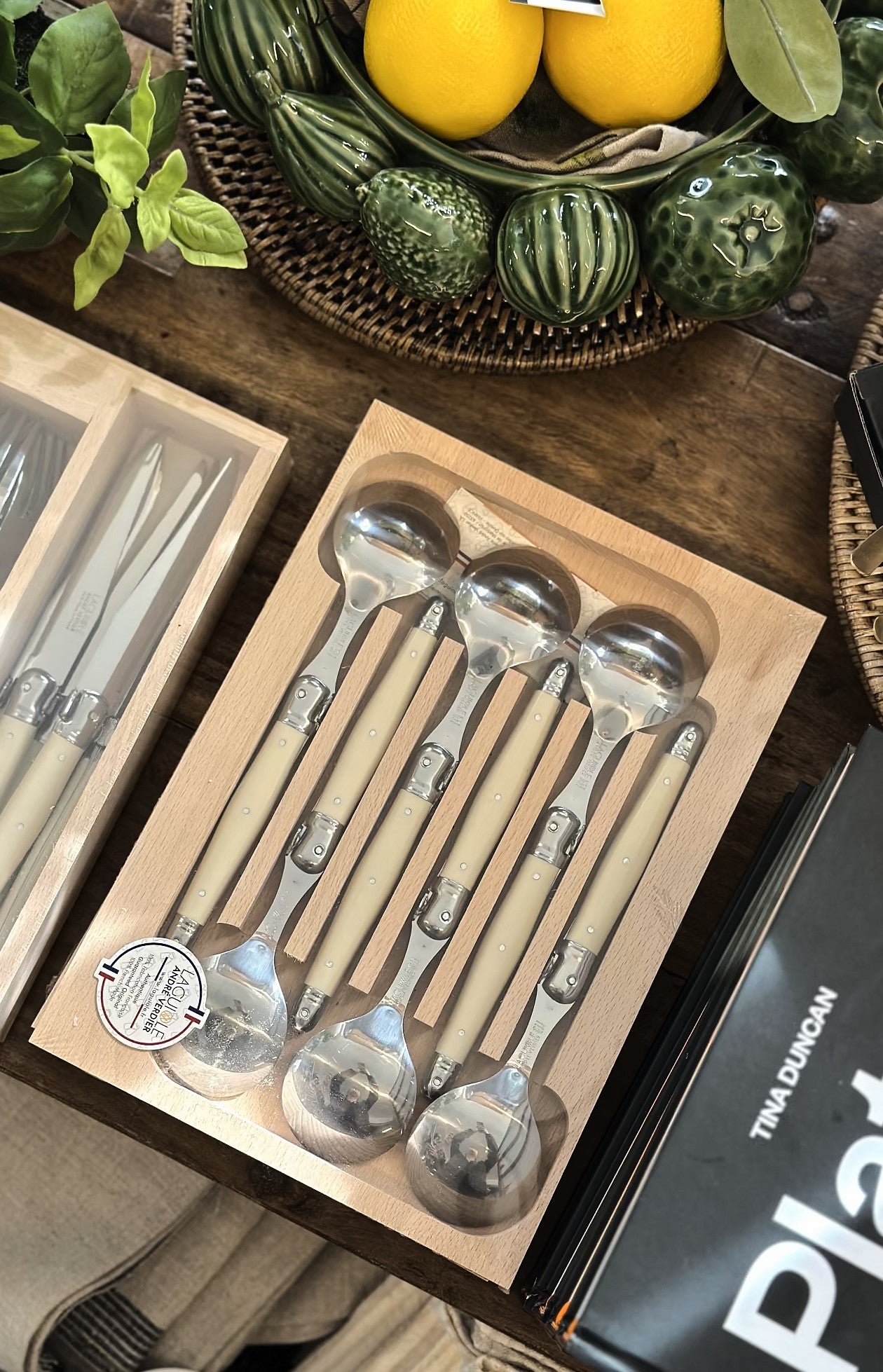 LAGUIOLE Debutant Soup Spoon Set/6 Ivory - Magpie Style