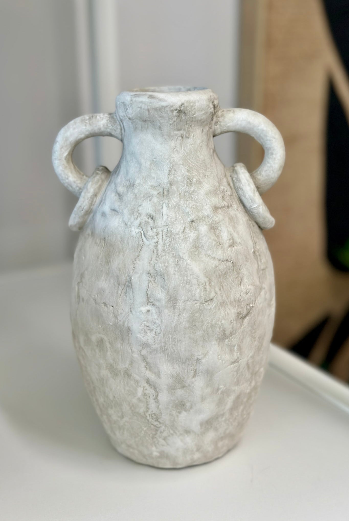 Vedar Ceramic Vase - Natural - Magpie Style