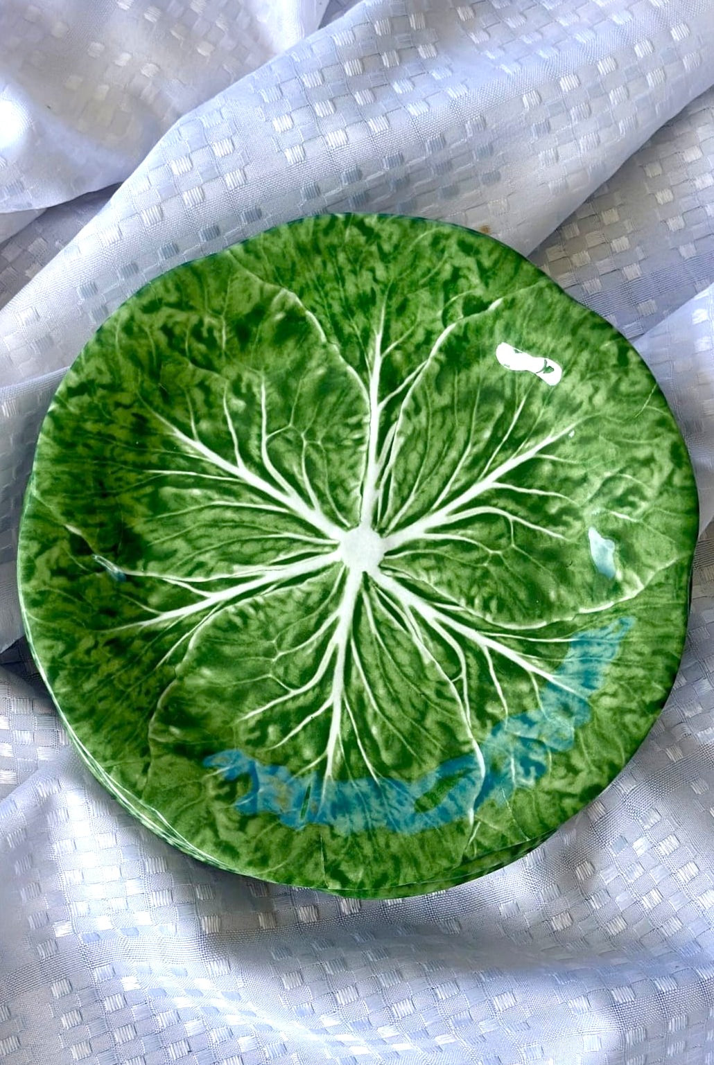 Green Cabbage Melamine Dinner Plate - Magpie Style