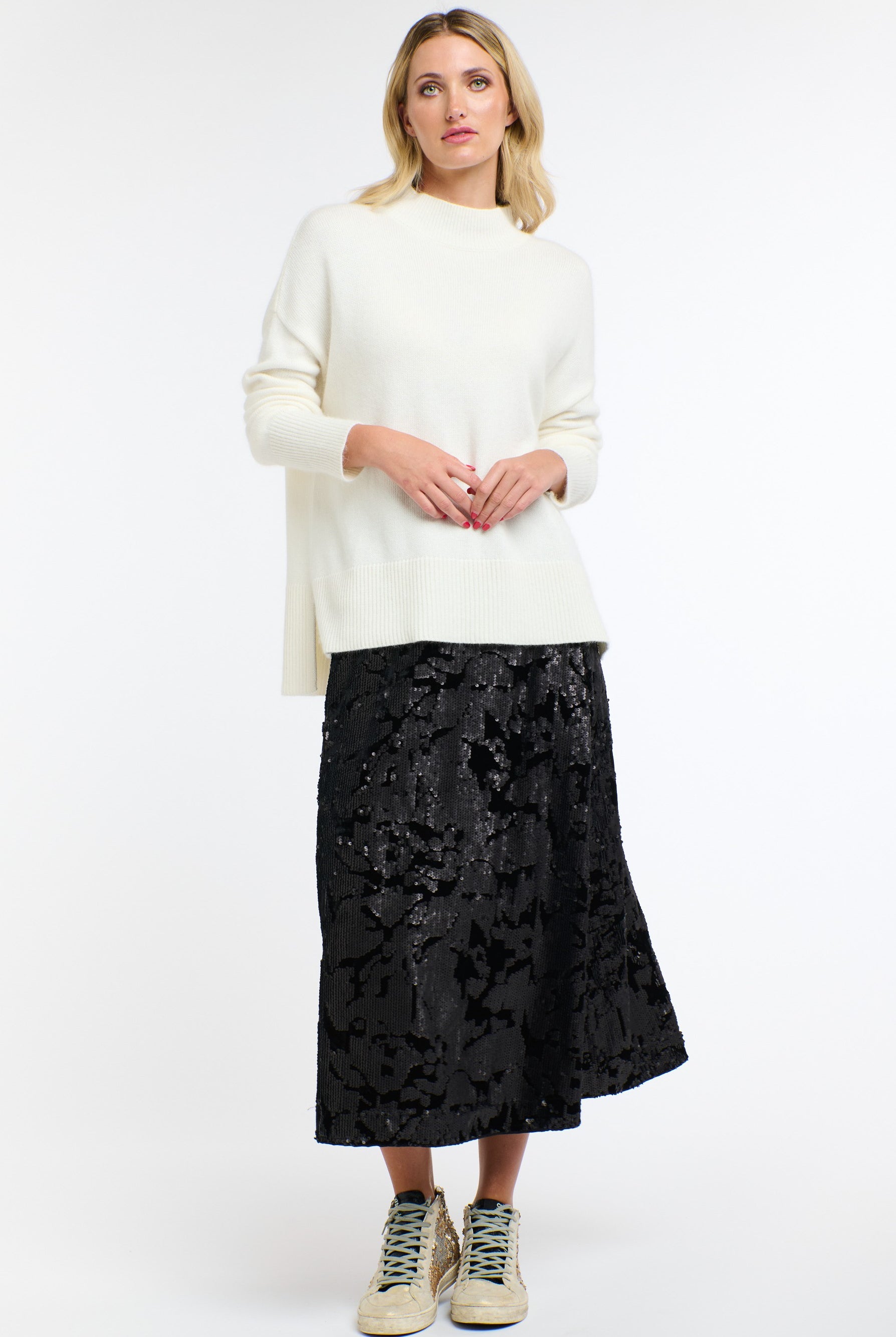 365 DAYS Sequins Skirt - Black - Magpie Style