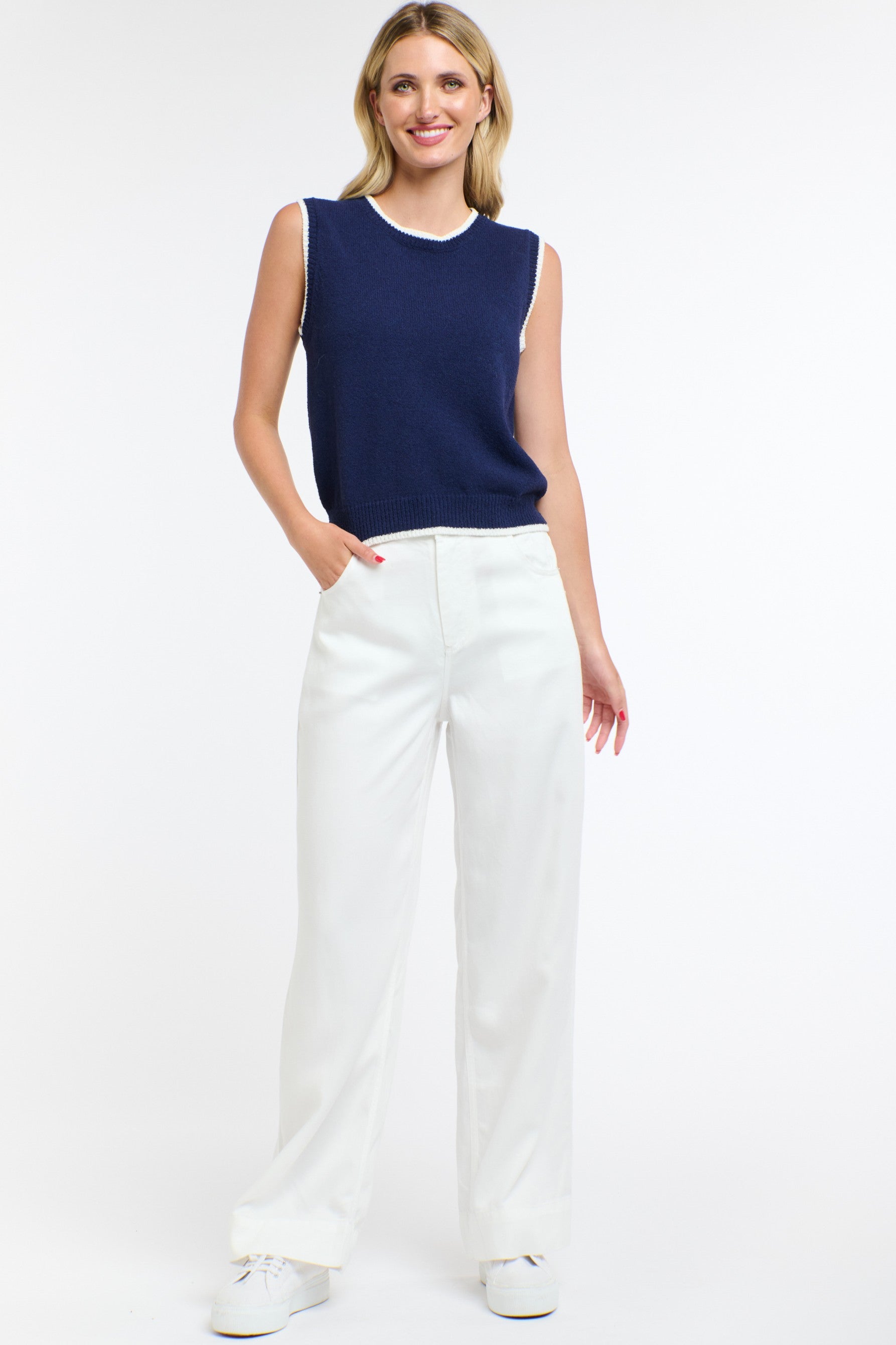 365 DAYS Celeste Tencel Pant - White - Magpie Style