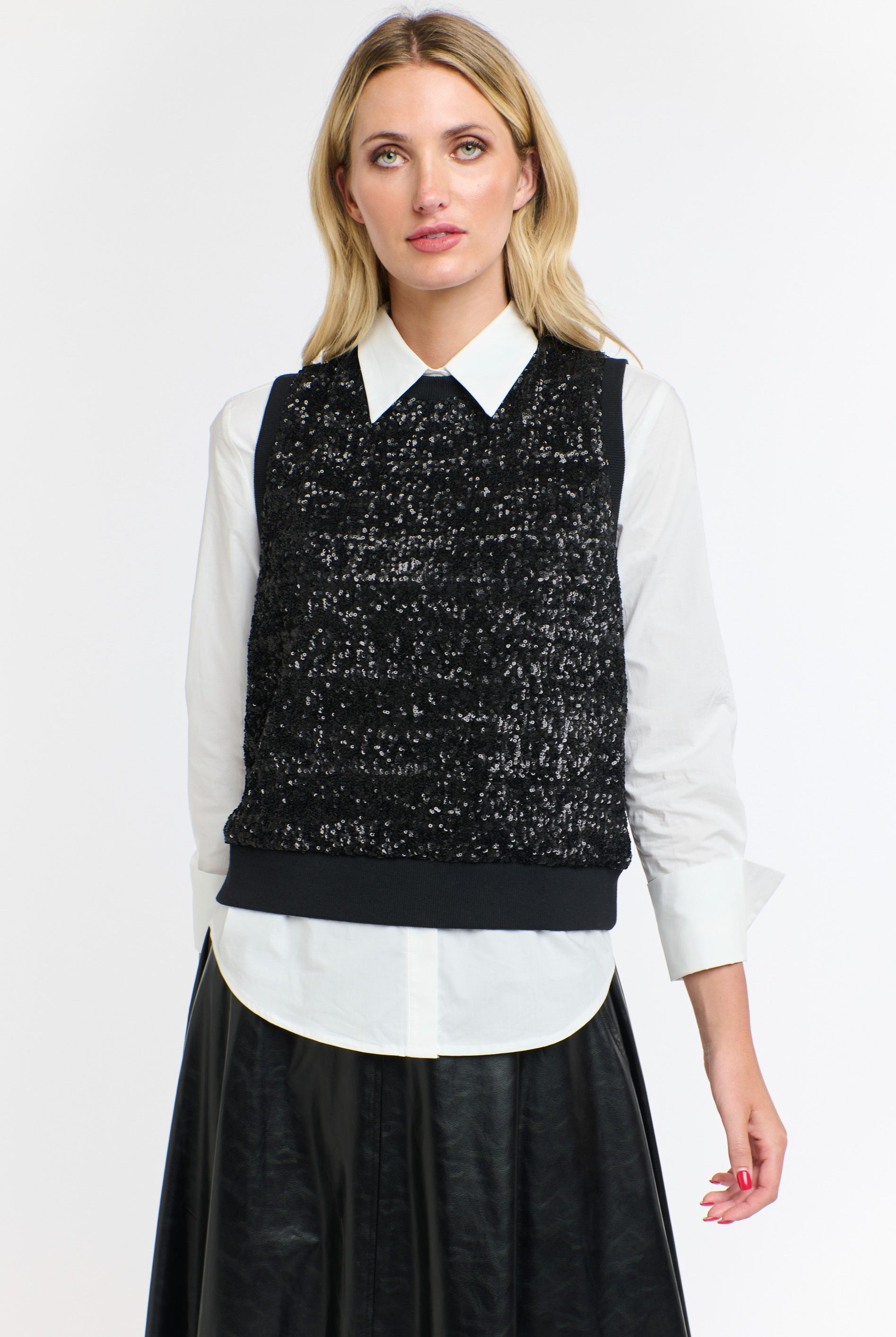 365 DAYS Sequins Tank - Black - Magpie Style