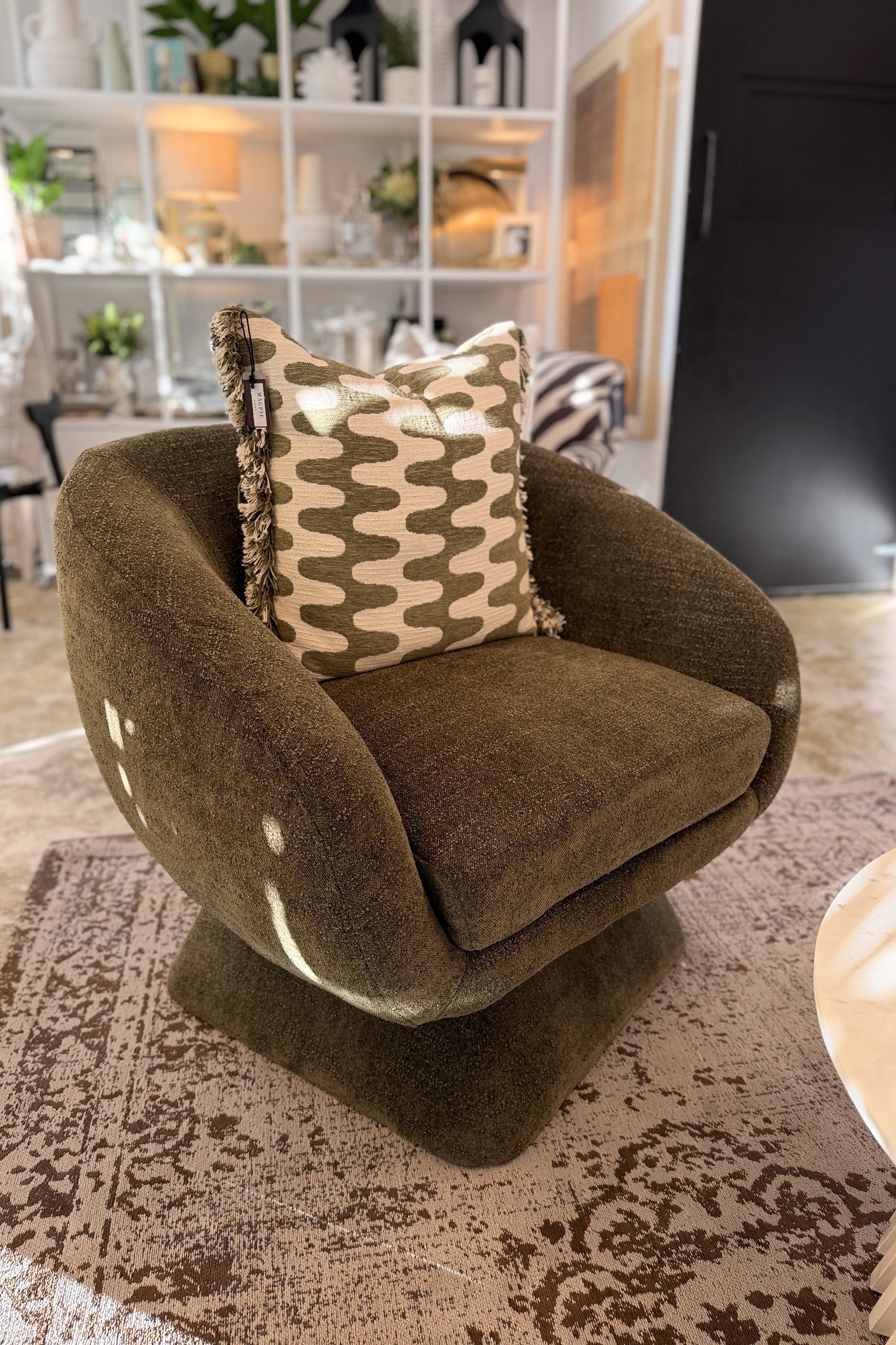 Arlo Swivel Lounge Chair - Magpie Style