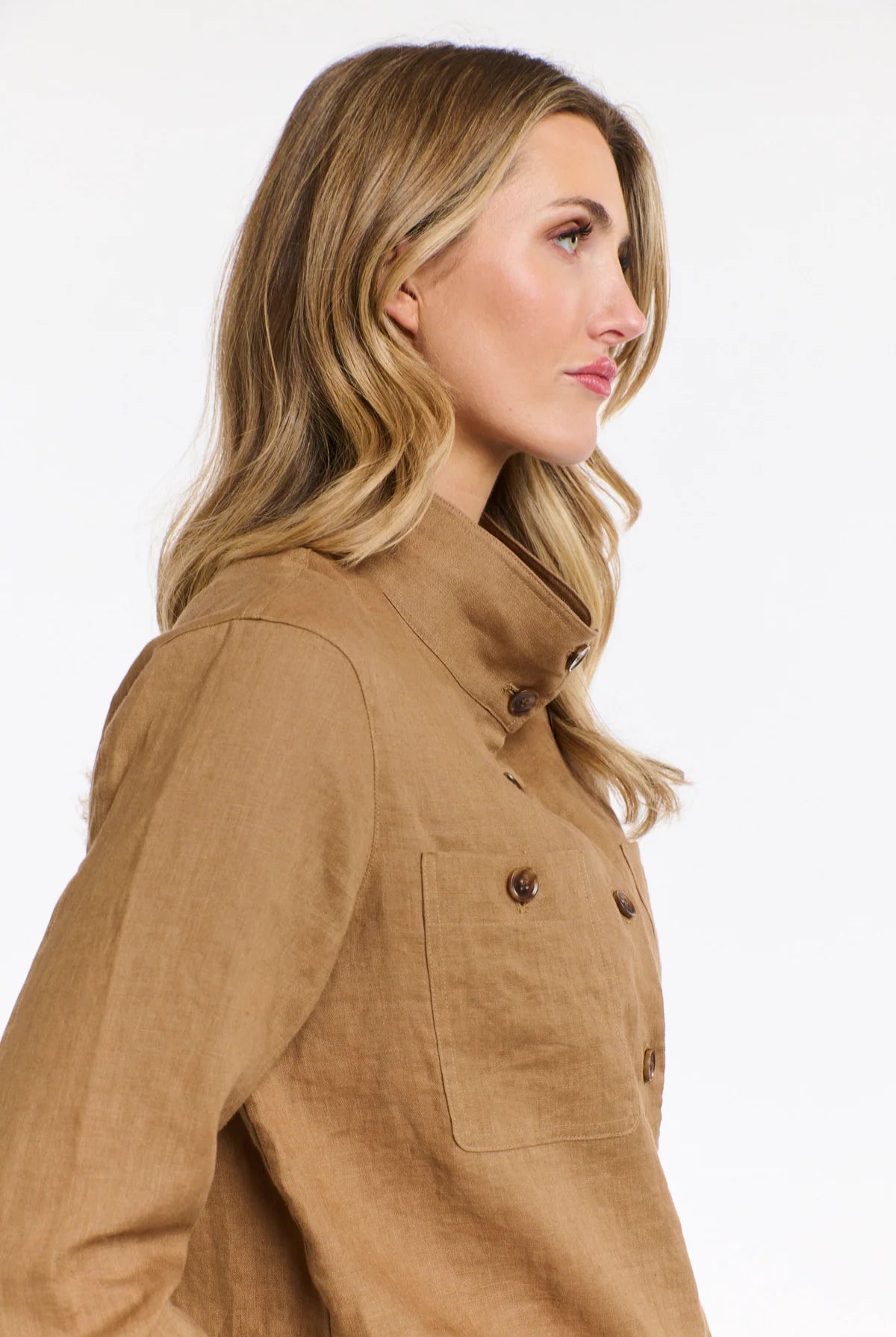 365 DAYS Rowan Linen Bomber Jacket - Toffee - Magpie Style