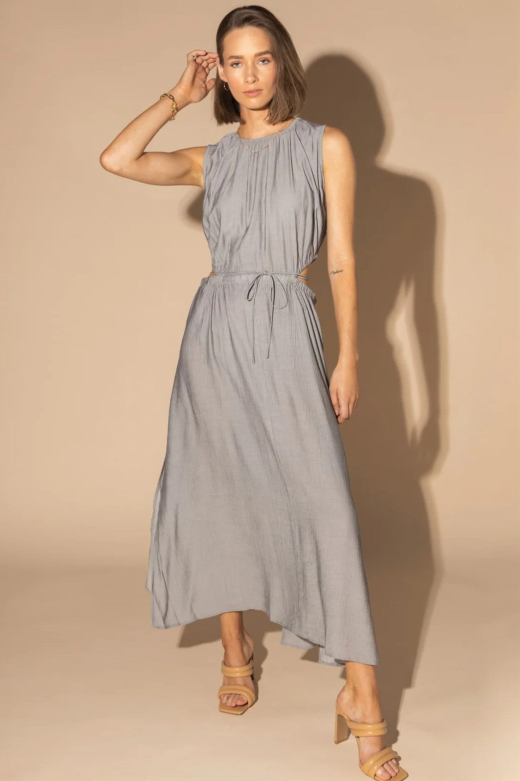 LOUGHLIN State Dress - Obsidian Silver - Magpie Style