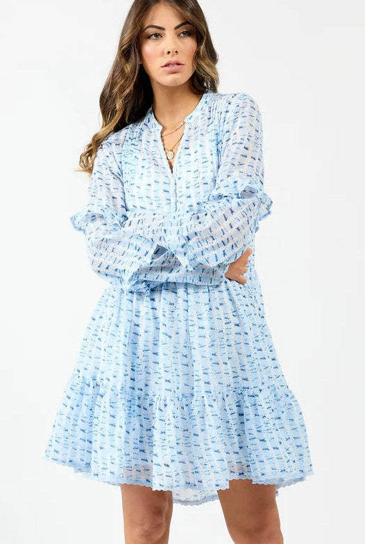DRAMA THE LABEL Mykonos Dress - Blue Water - Magpie Style