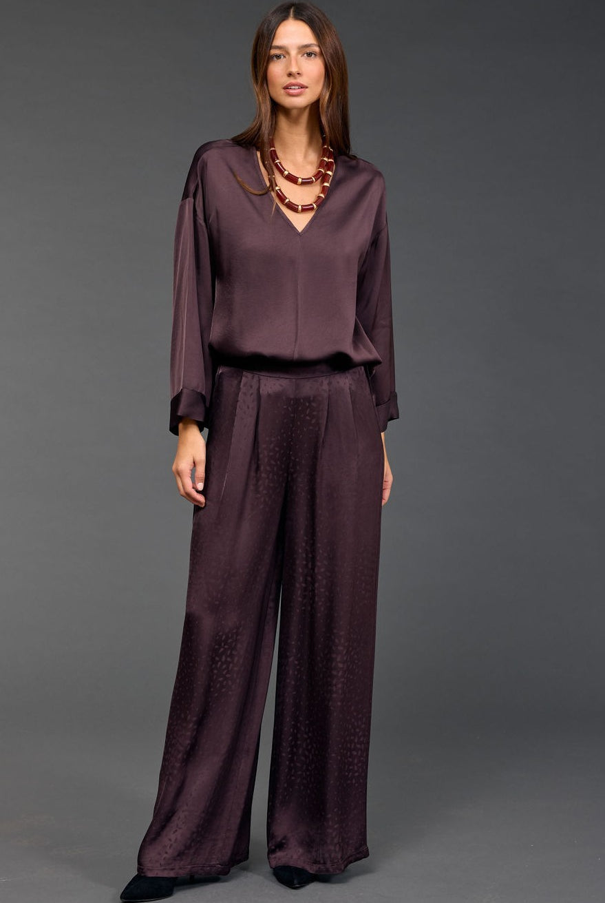 LAUREN VIDAL Willy Pants - Raisin - Magpie Style