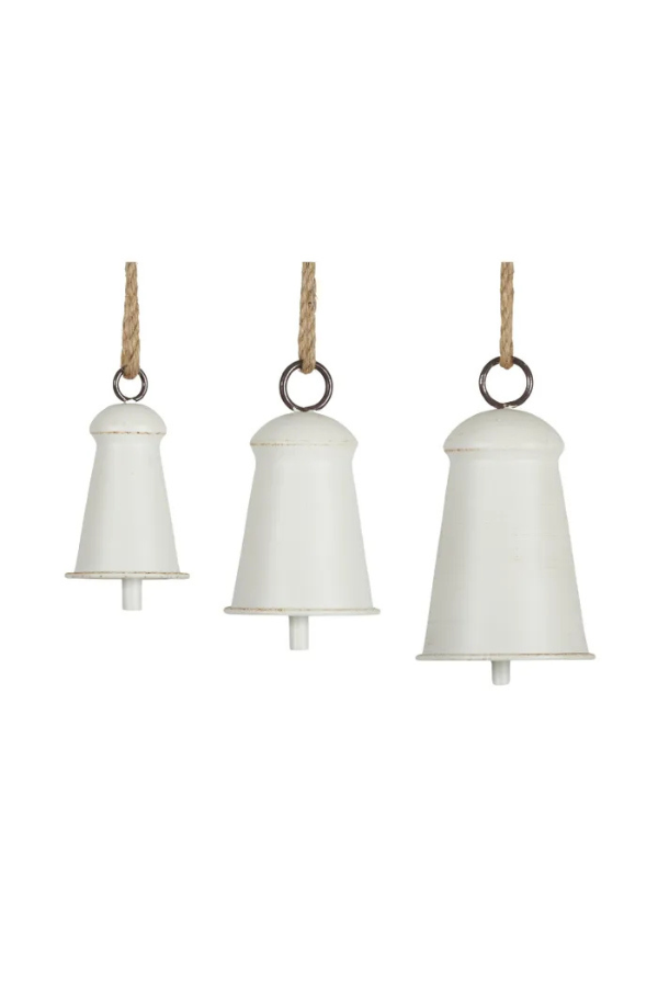 Metal White Bell - Medium - Magpie Style