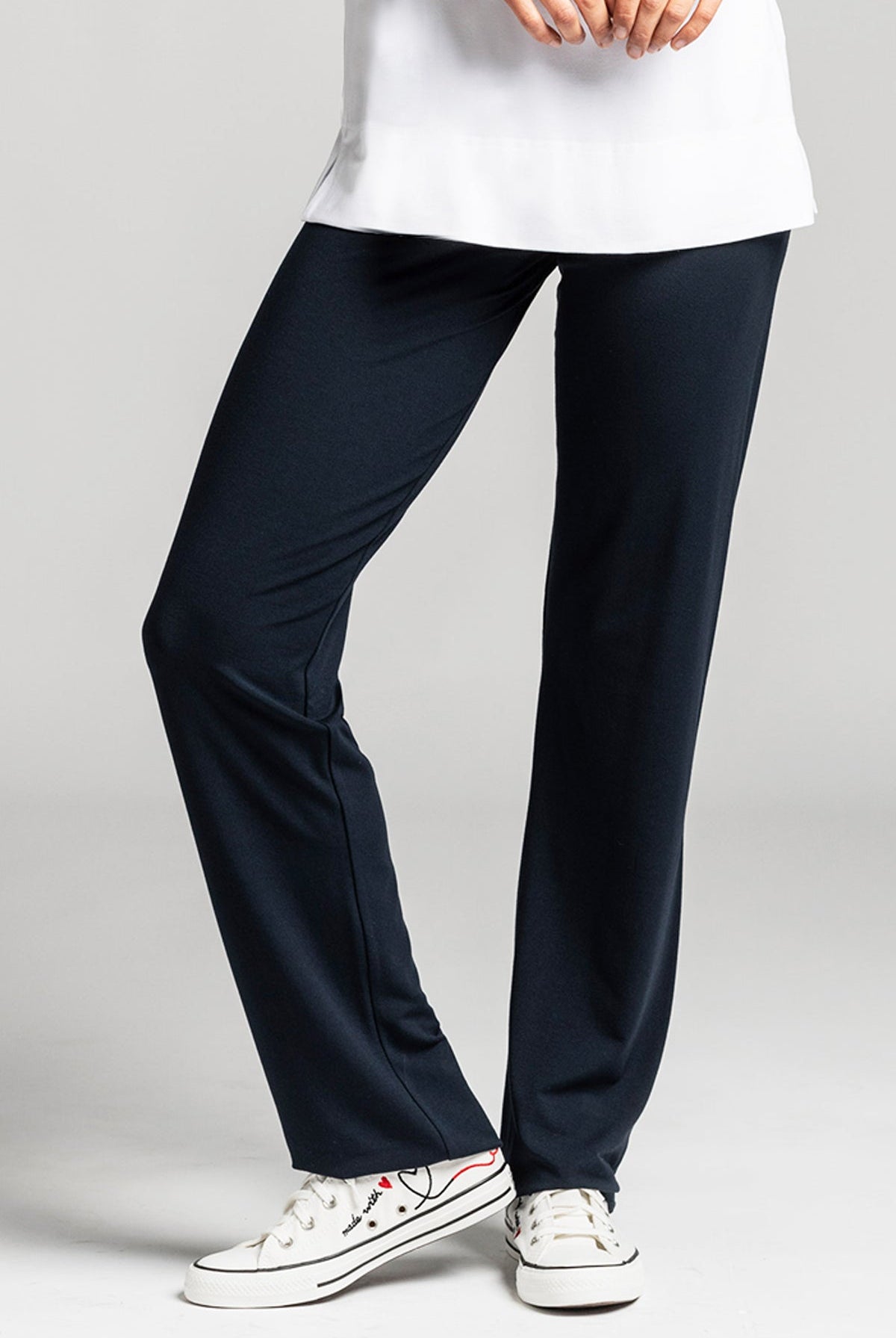 PAULA RYAN Straight Leg Lounge Pant - MicroModal Navy - Paula Ryan