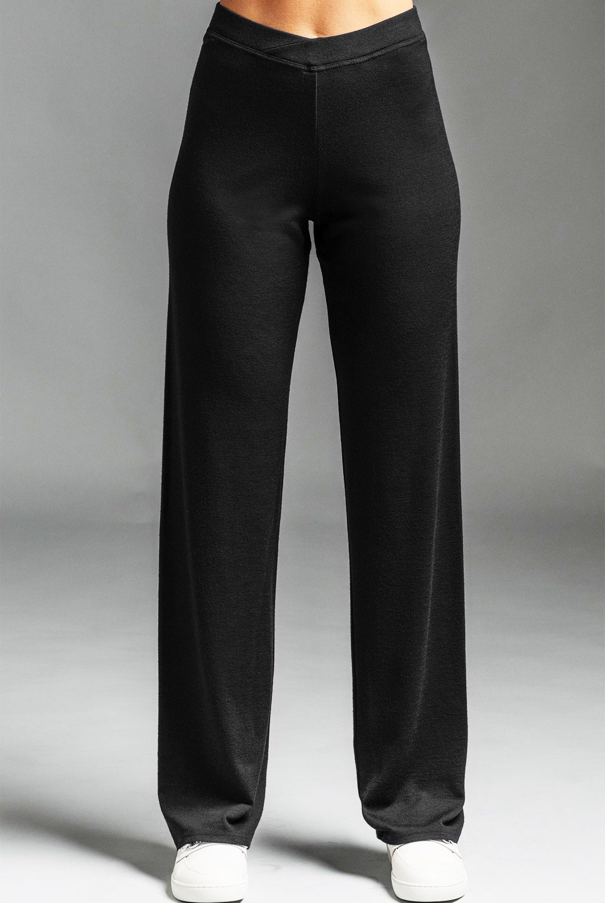 PAULA RYAN Straight Leg Lounge Pant - Black TALL, Modal Soft - Paula Ryan