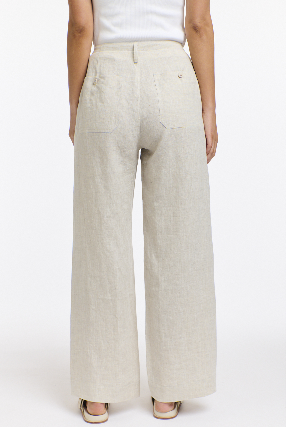 365 DAYS Perry Linen Drawcord Pant - Natural