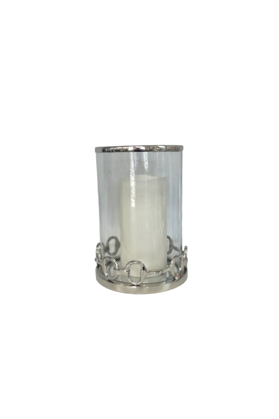 Horsebit Glass Candle Holders - Large - Magpie Style