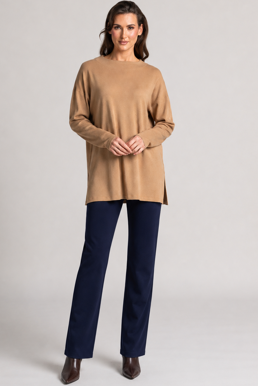 PAULA RYAN Narrow Leg Pant - Navy Roma - Paula Ryan