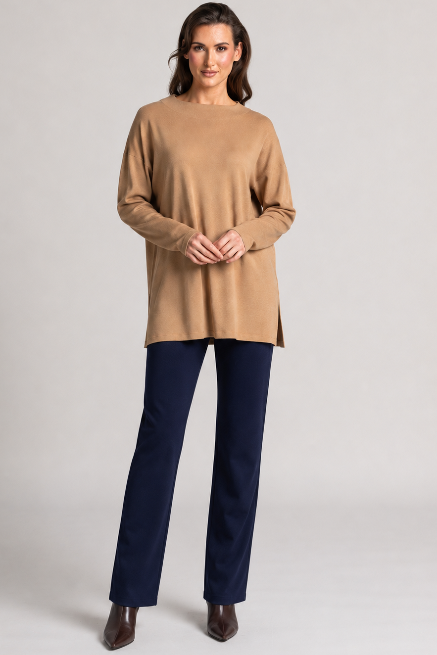 PAULA RYAN Narrow Leg Pant - Navy Roma - Paula Ryan